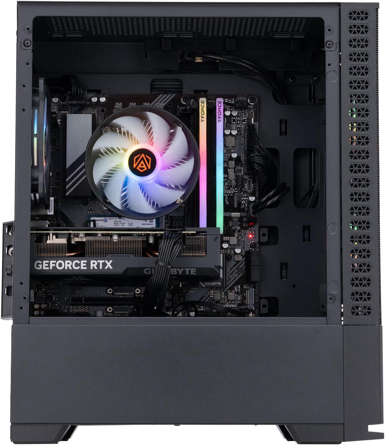 Alt view image 3 of 8 - ABS Cyclone Aqua Gaming PC - Windows 11 - Intel i5 13400F - GeForce RTX 4070 12GB - DLSS 3 - AI-Powered Performance - 32GB DDR5 6000MHz - 1TB M.2 NVMe SSD - CA13400F4070