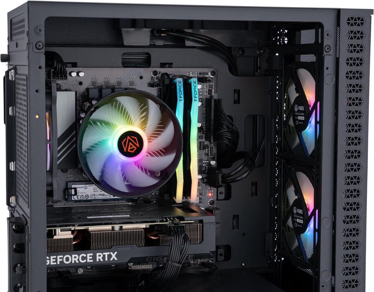 Alt view image 6 of 8 - ABS Cyclone Aqua Gaming PC - Windows 11 - Intel i5 13400F - GeForce RTX 4070 12GB - DLSS 3 - AI-Powered Performance - 32GB DDR5 6000MHz - 1TB M.2 NVMe SSD - CA13400F4070