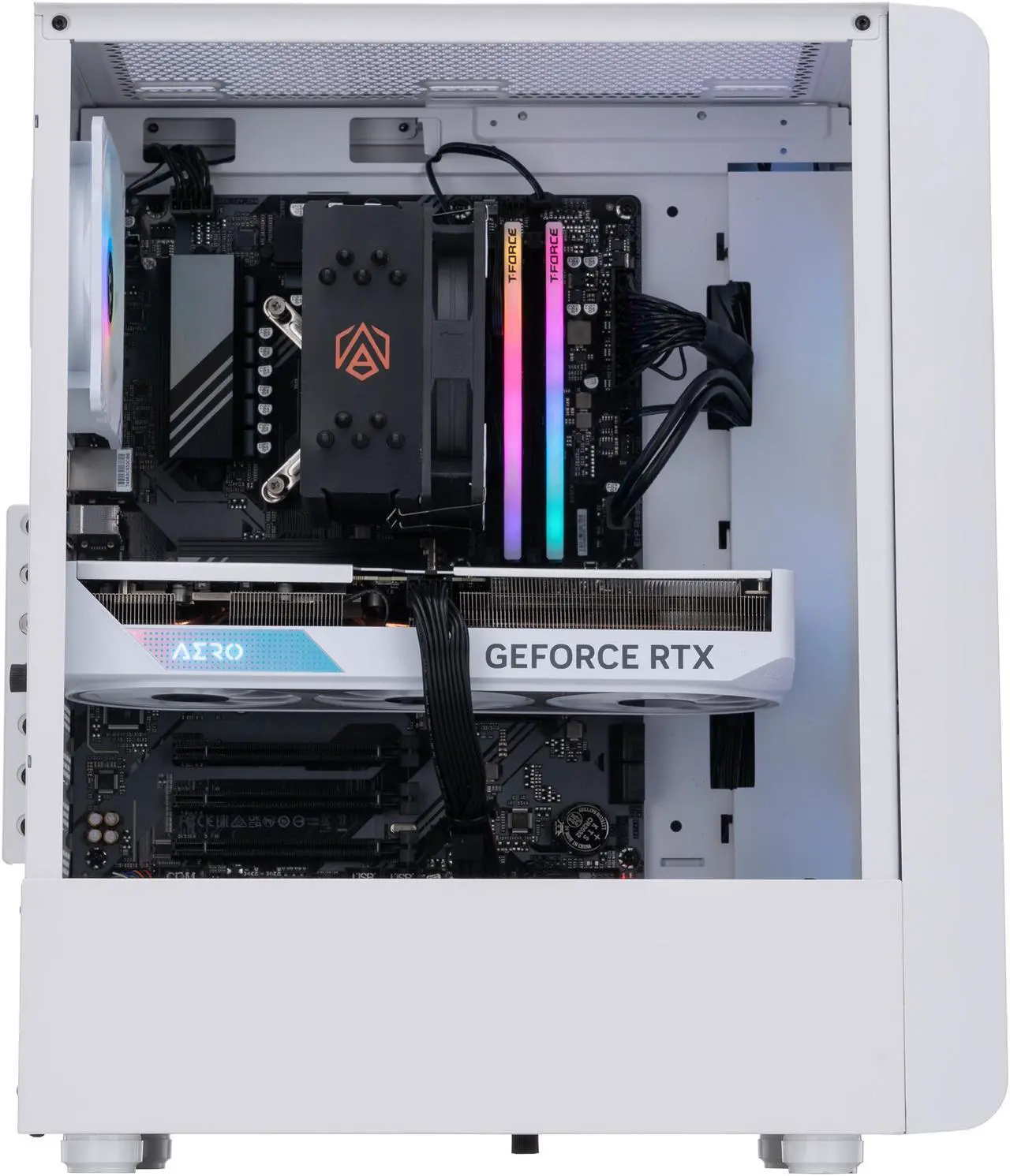 Alt view image 3 of 8 - ABS Stratos Aqua Gaming PC – Windows 11 – Intel i7 14700F – GeForce RTX 4070 – DLSS 3.5 - AI-Powered Performance - 32GB DDR5 6000MHz - 1TB M.2 NVMe SSD – SA14700F40702