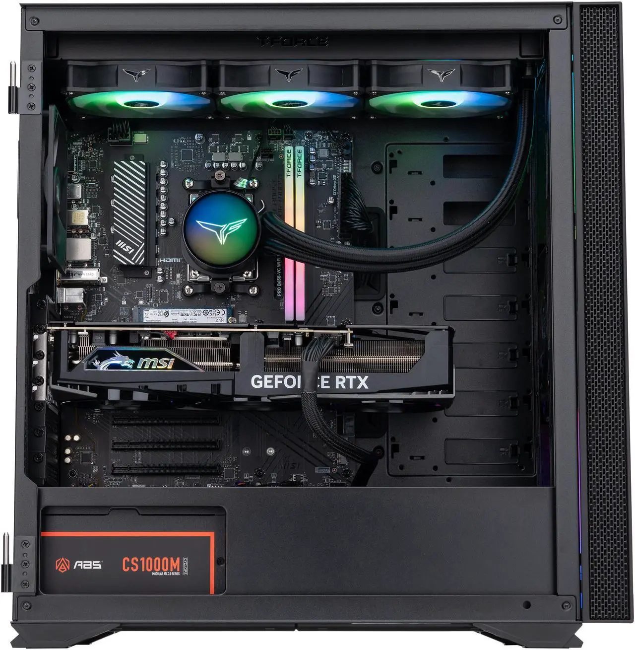Alt view image 3 of 8 - ABS Vortex-X Ruby Gaming PC - Windows 11 Home - Ryzen 7 7700X - GeForce RTX 4080 Super - DLSS 3.5 - AI-Powered Performance - 32GB DDR5 6000MHz - 1TB M.2 NVMe SSD - VXR7700X4080S2