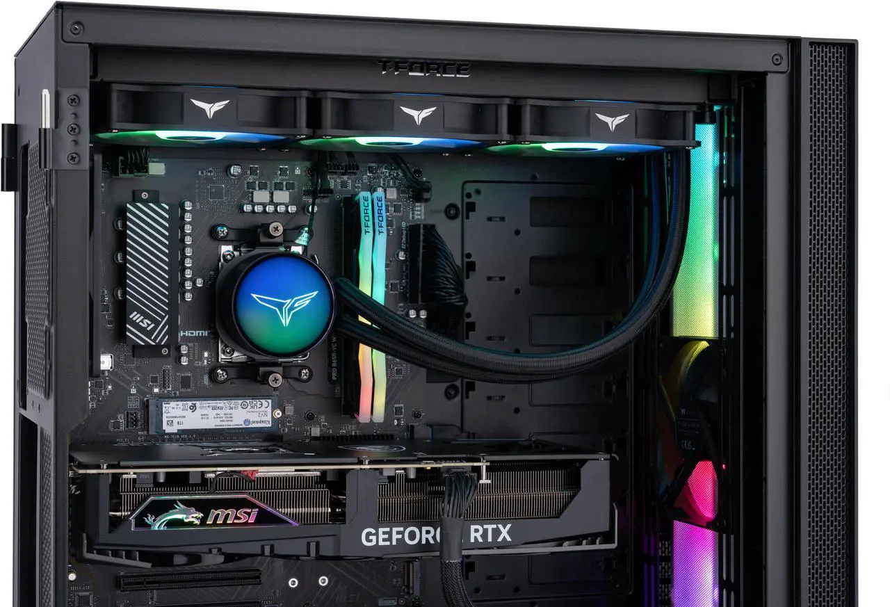 Alt view image 6 of 8 - ABS Vortex-X Ruby Gaming PC - Windows 11 Home - Ryzen 7 7700X - GeForce RTX 4080 Super - DLSS 3.5 - AI-Powered Performance - 32GB DDR5 6000MHz - 1TB M.2 NVMe SSD - VXR7700X4080S2