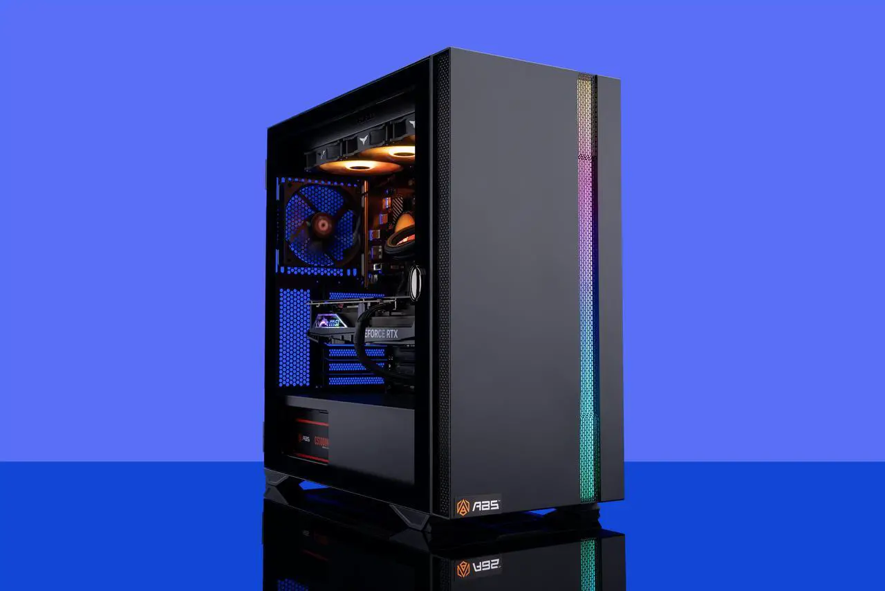Alt view image 8 of 8 - ABS Vortex-X Ruby Gaming PC - Windows 11 Home - Ryzen 7 7700X - GeForce RTX 4080 Super - DLSS 3.5 - AI-Powered Performance - 32GB DDR5 6000MHz - 1TB M.2 NVMe SSD - VXR7700X4080S2