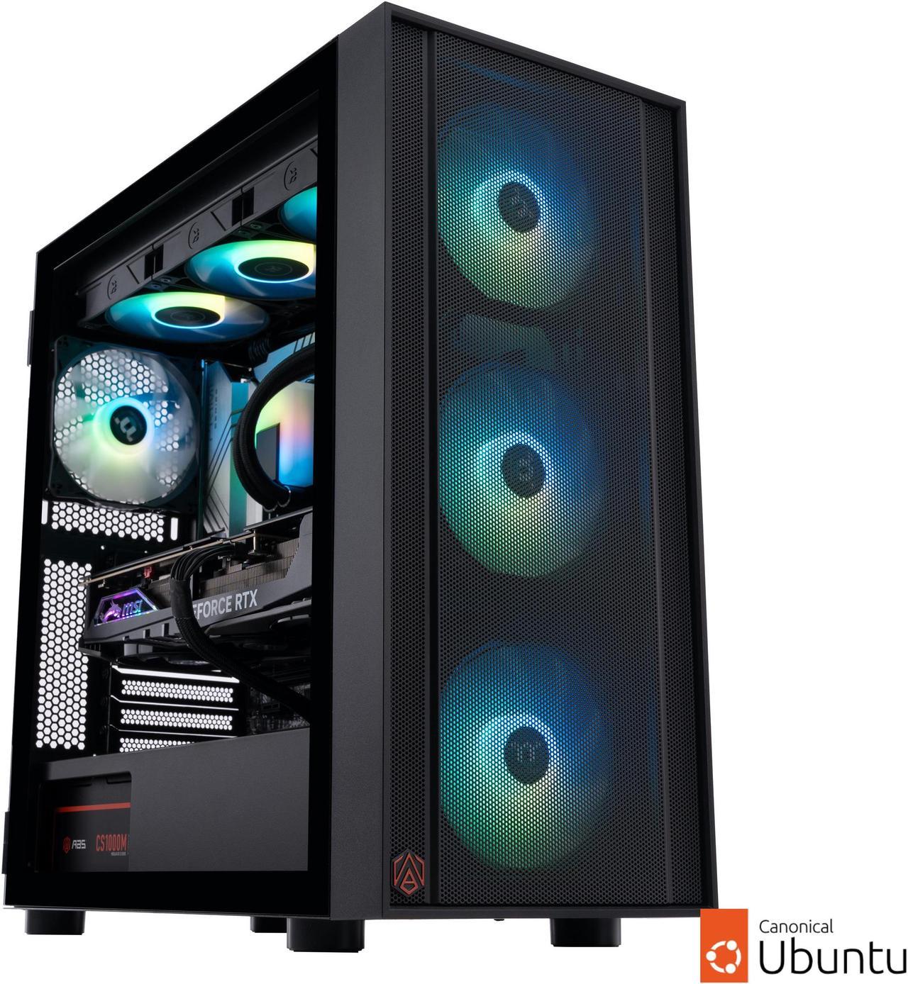 ABS Eurus Pro Ubuntu Linux Developer Workstation - Intel i7 14700F - GeForce RTX 4080 Super - DLSS 3.5 - AI-Powered Performance - 64GB DDR5 4800MHz - 2TB M.2 NVMe SSD - EAI14700F4080S