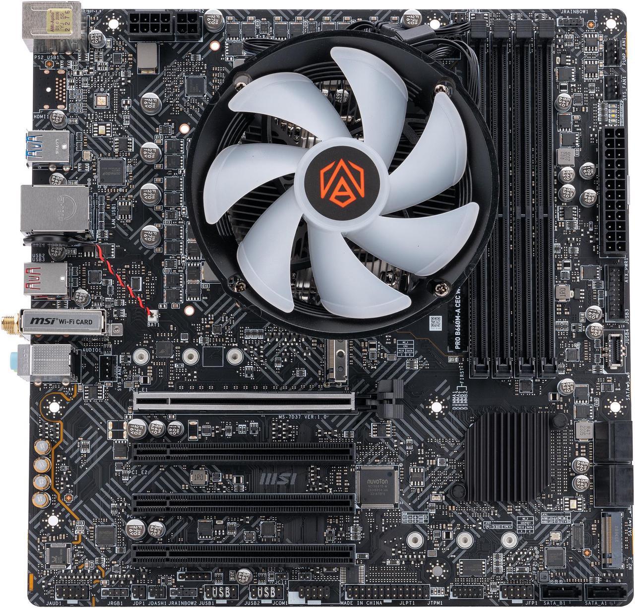 Alt view image 2 of 5 - ABS PC Starter Kit - Intel i5 13400F Processor - MSI Pro B660M-A CEC Wifi Motherboard - ABS RGB Air Cooler