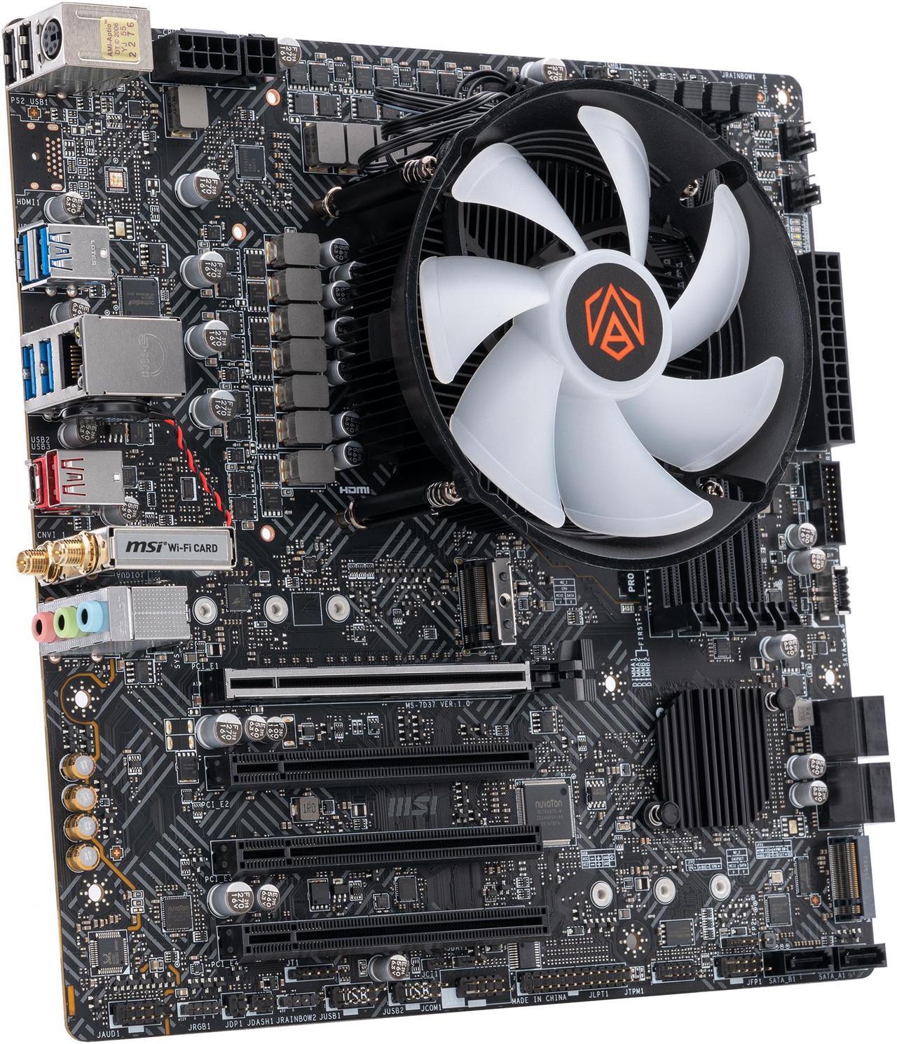 Alt view image 3 of 5 - ABS PC Starter Kit - Intel i5 13400F Processor - MSI Pro B660M-A CEC Wifi Motherboard - ABS RGB Air Cooler