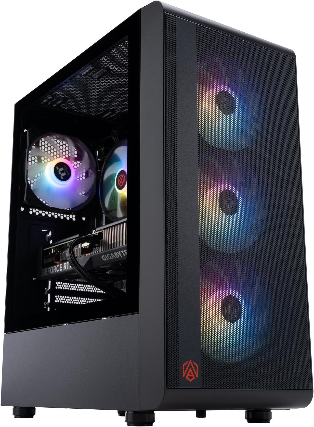 ABS Stratos Obsidian Gaming PC - Windows 11 Home - Intel i5 14400F - GeForce 4070 Super - DLSS 3.5 - AI-Powered Performance - 32GB DDR5 6000MHz - 1TB M.2 NVMe SSD - SA14400F4070S2