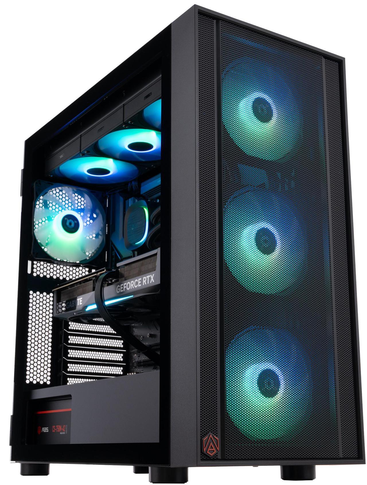 Alt view image 2 of 8 - ABS Eurus Aqua Gaming PC - Windows 11 Home - AMD Ryzen 7 9800X3D - GeForce RTX 5070 Ti - DLSS 4 - AI-Powered Performance - 32GB DDR5 6000 - 2TB M.2 NVMe SSD - ER9800X3D5070TI2