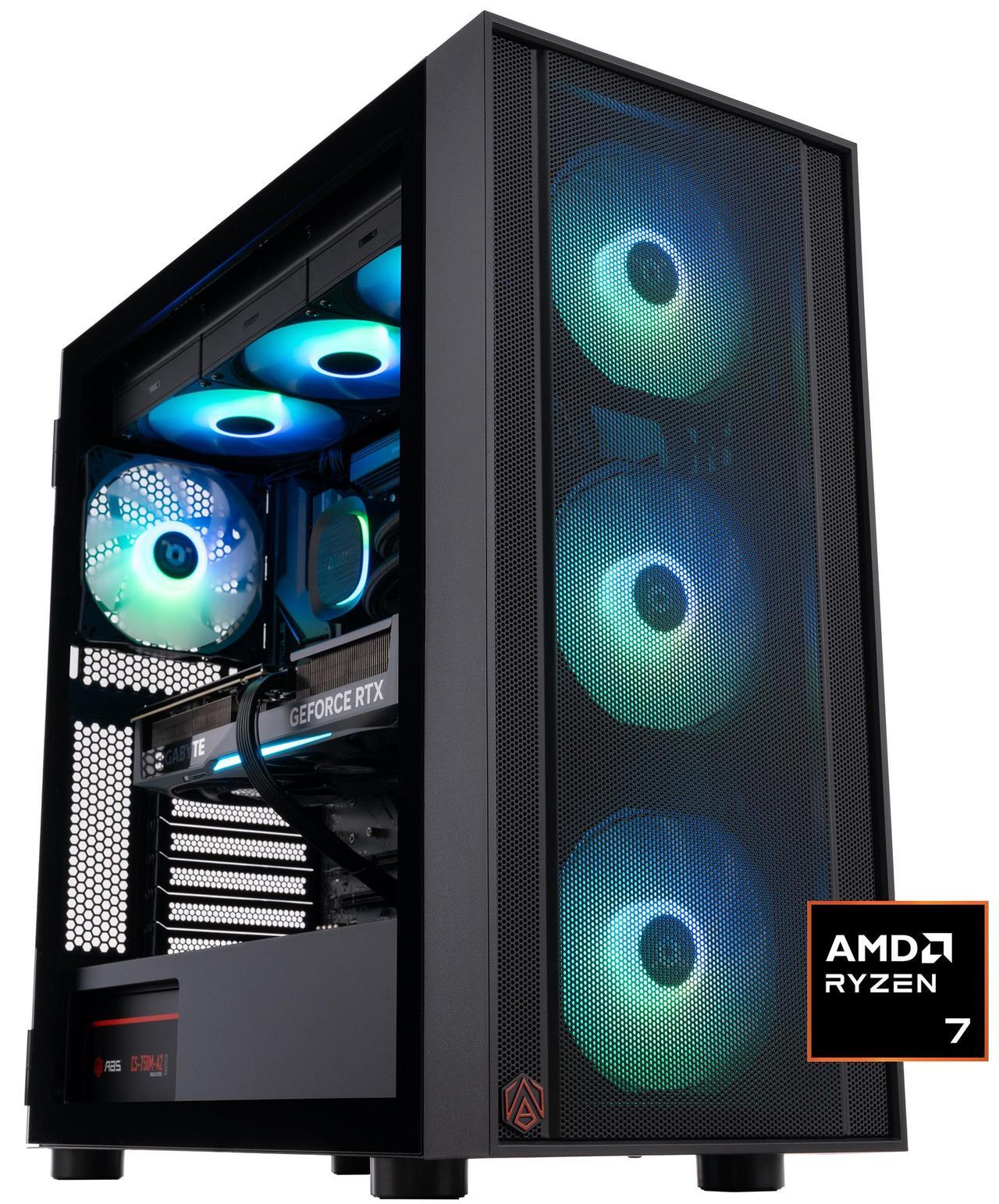 Main image of ABS Eurus Aqua Gaming PC - Windows 11 Home - AMD Ryzen 7 9800X3D - GeForce RTX 5070 Ti - DLSS 4 - AI-Powered Performance - 32GB DDR5 6000 - 2TB M.2 NVMe SSD - ER9800X3D5070TI2