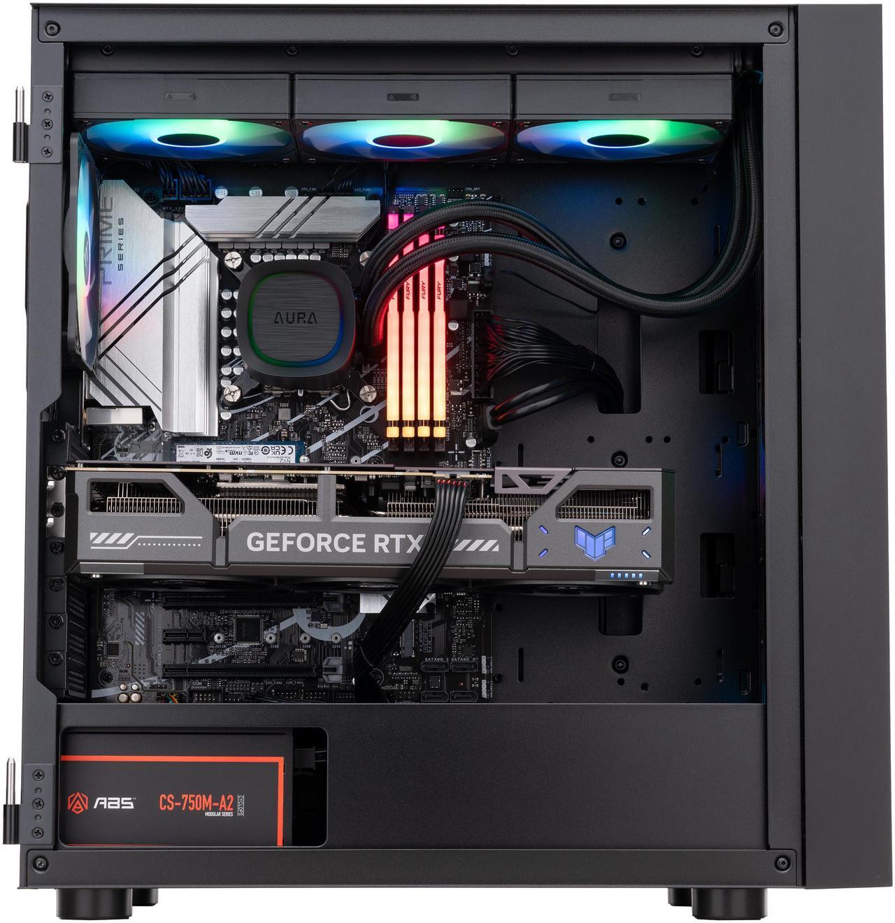 Alt view image 4 of 8 - ABS Eurus Aqua Gaming PC Powered by Asus - Windows 11 Home - Intel Core i9-14900KF - GeForce RTX 5070 Ti - DLSS 4 - AI-Powered Performance - 32GB DDR5 5600 - 2TB M.2 NVMe SSD - EA14900KF5070TI