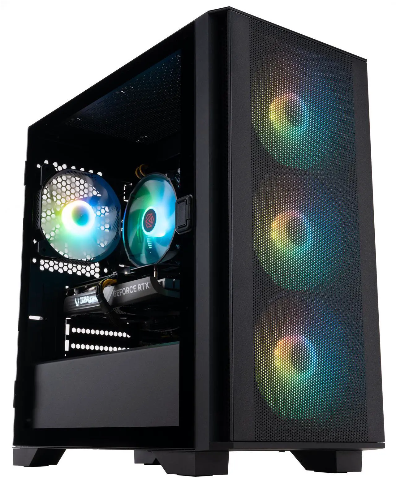 Alt view image 2 of 8 - ABS Aquilon Aqua Gaming PC - Windows 11 - Intel Core i5-13400F - GeForce RTX 4060 - DLSS 3 - AI-Powered Performance - 32GB DDR4 3200MHz - 1TB (512GBx2) NVMe SSD - AA13400F4060