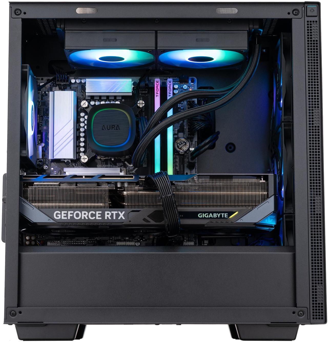 Alt view image 4 of 8 - ABS Aeolian-M Aqua Gaming PC - Windows 11 - Intel Core Ultra 7 265KF - GeForce RTX 5070 Ti - DLSS 4 - AI-Powered Performance - 32GB DDR5 6000MHz - 2TB M.2 NVMe SSD - AMA265KF5070TI2
