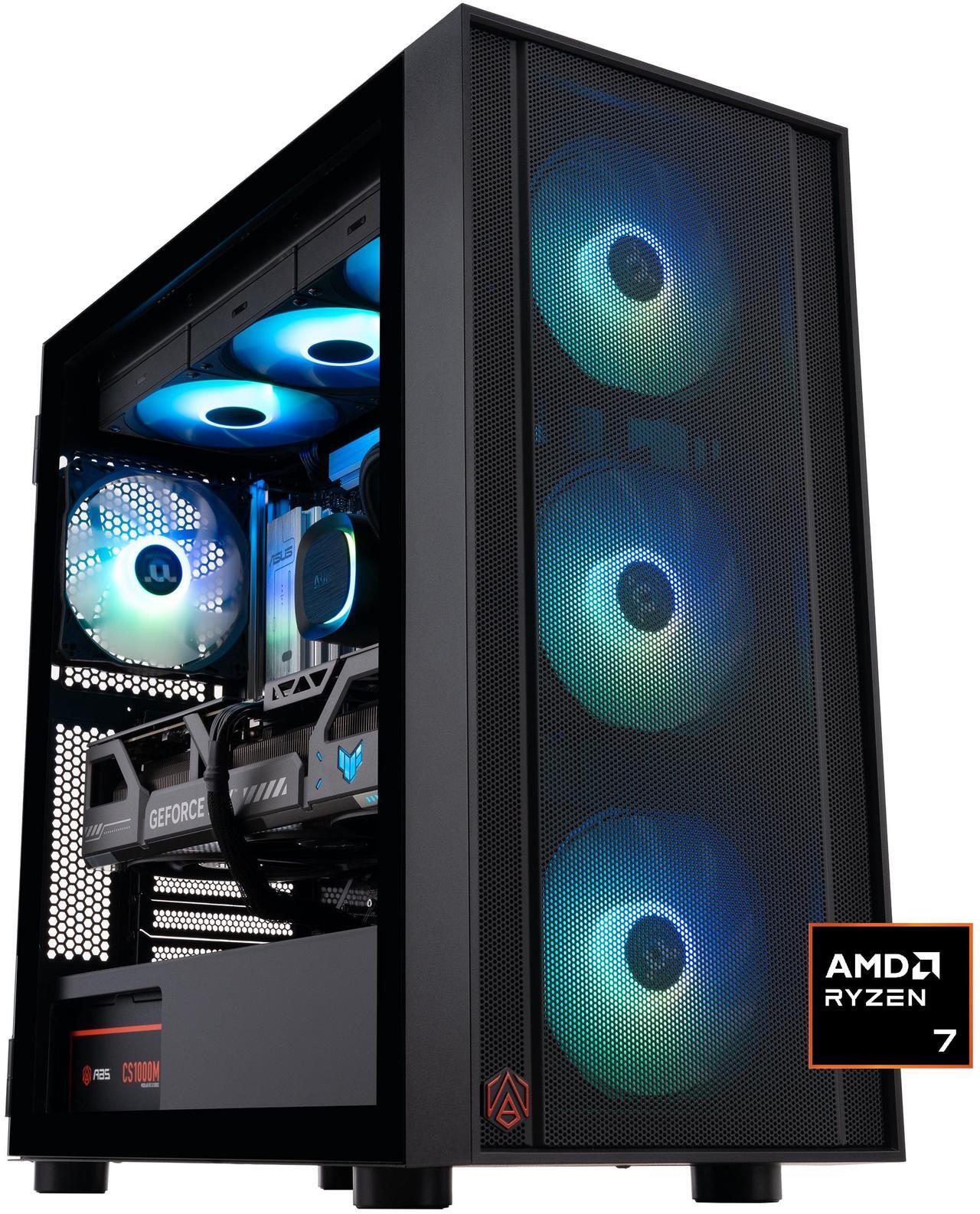 Main image of ABS Eurus Ruby Gaming PC Powered By Asus - Windows 11 - AMD Ryzen 7 9800X3D - GeForce RTX 5080 - DLSS 4 - AI-Powered Performance - 32GB DDR5 6400MHz - 2TB M.2 NVMe SSD - ER9800X3D50804