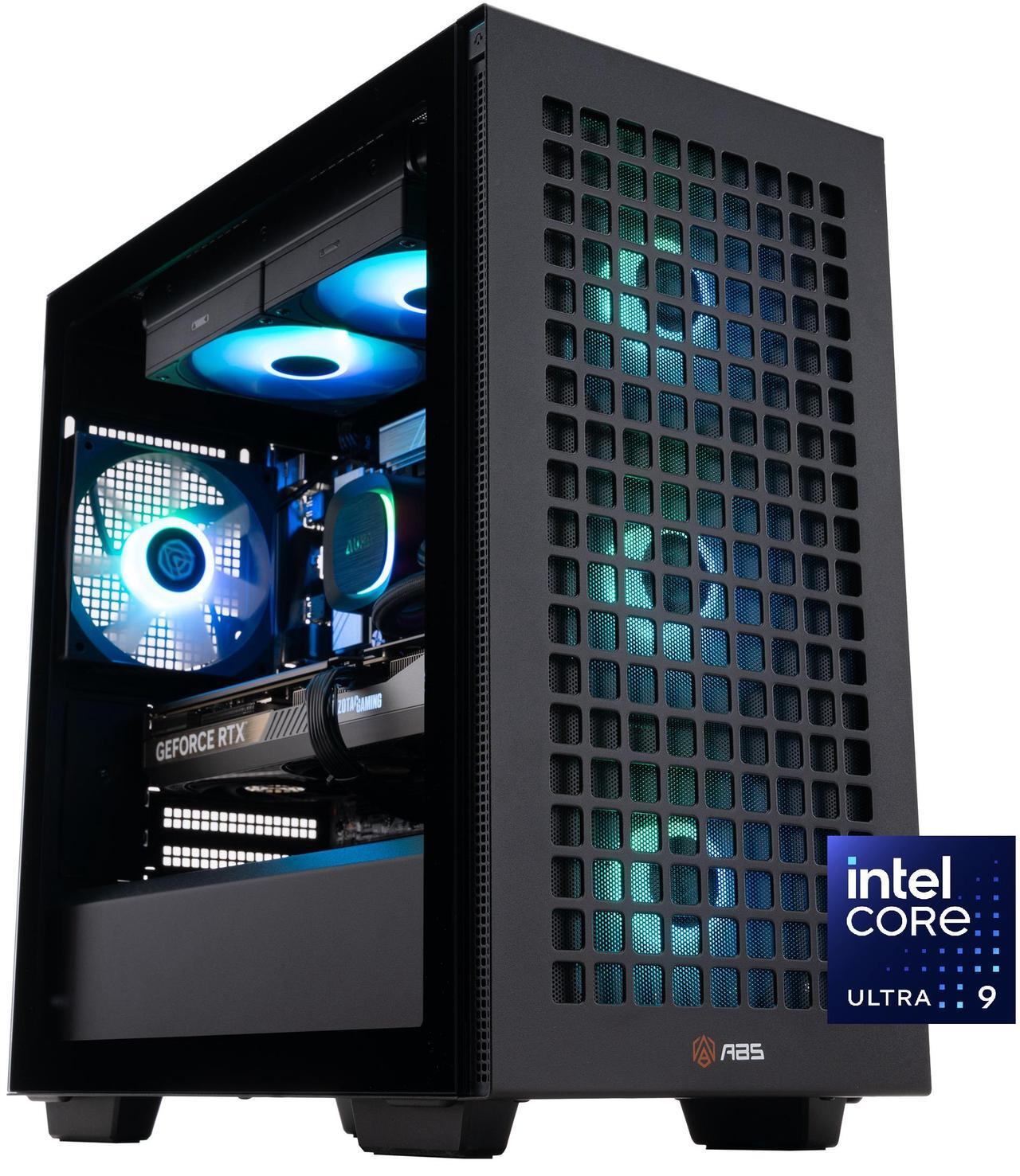 Main image of ABS Aeolian-M Aqua Gaming PC - Windows 11 - Intel Core Ultra 9 285K - GeForce RTX 5070 Ti - DLSS 4 - AI-Powered Performance - 32GB DDR5 6400MHz - 2TB M.2 NVMe SSD - AMA265KF5070TI3