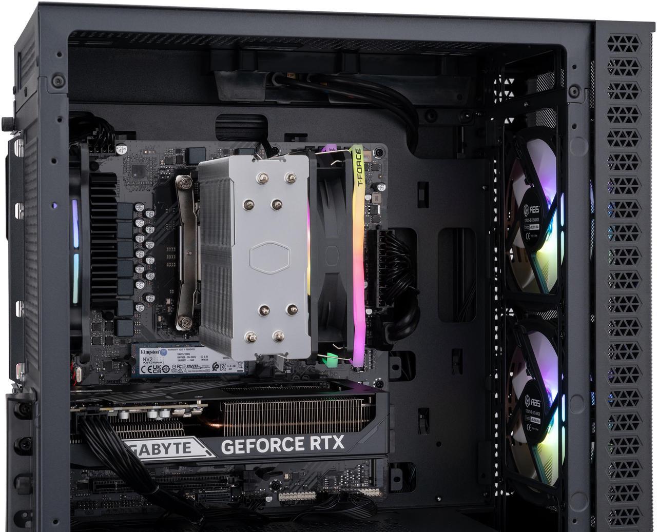 Alt view image 7 of 8 - ABS Cyclone Aqua Gaming PC - Windows 11 - AMD Ryzen 7 9700X - GeForce RTX 5060 TI 16G - DLSS 4 - AI-Powered Performance - 32GB DDR5 6000MHz - 1TB M.2 NVMe SSD - CA9700X5060TI