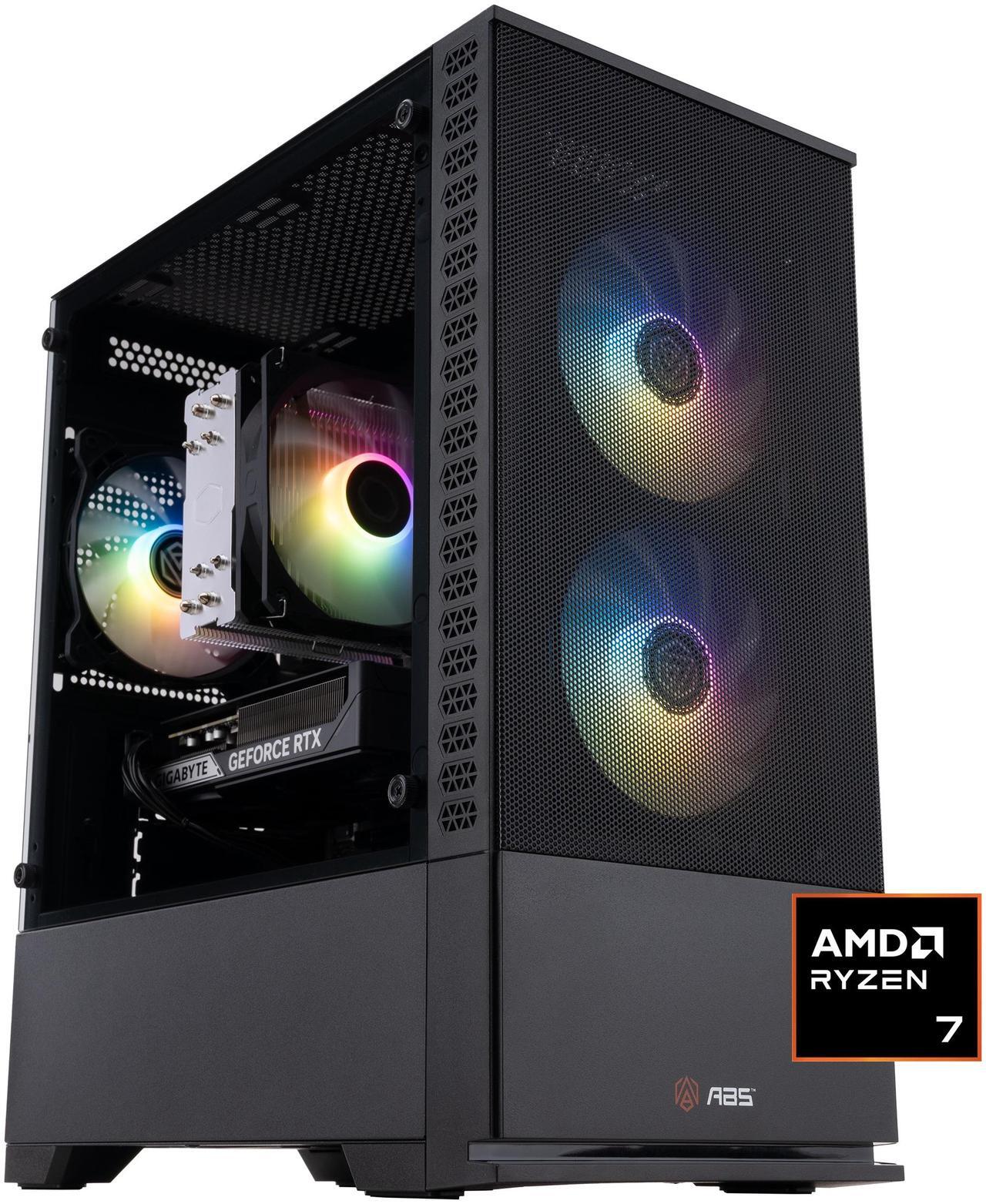 Main image of ABS Cyclone Aqua Gaming PC - Windows 11 - AMD Ryzen 7 9700X - GeForce RTX 5060 TI 16G - DLSS 4 - AI-Powered Performance - 32GB DDR5 6000MHz - 1TB M.2 NVMe SSD - CA9700X5060TI