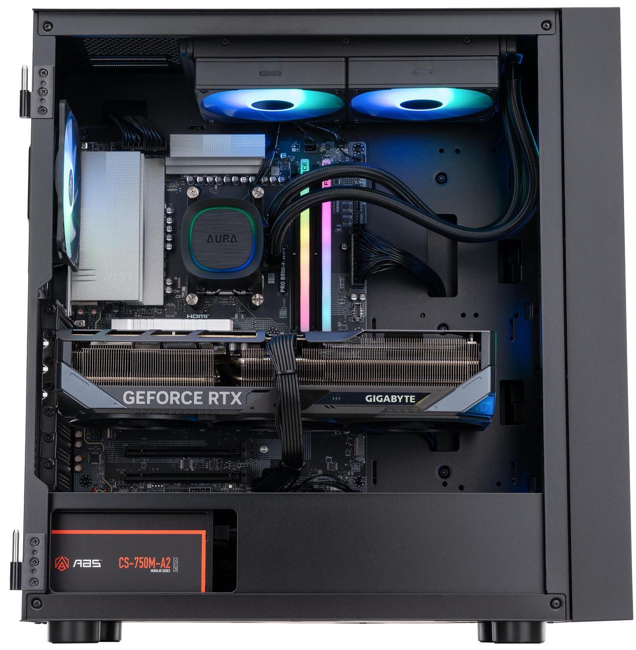 Alt view image 4 of 8 - ABS Eurus Ruby Gaming PC - Windows 11 - AMD Ryzen 7 9800X3D - GeForce RTX 5070 Ti - DLSS 4 - AI-Powered Performance - 32GB DDR5 6400MHz - 2TB M.2 NVMe SSD - ER9800X3D5070TI4