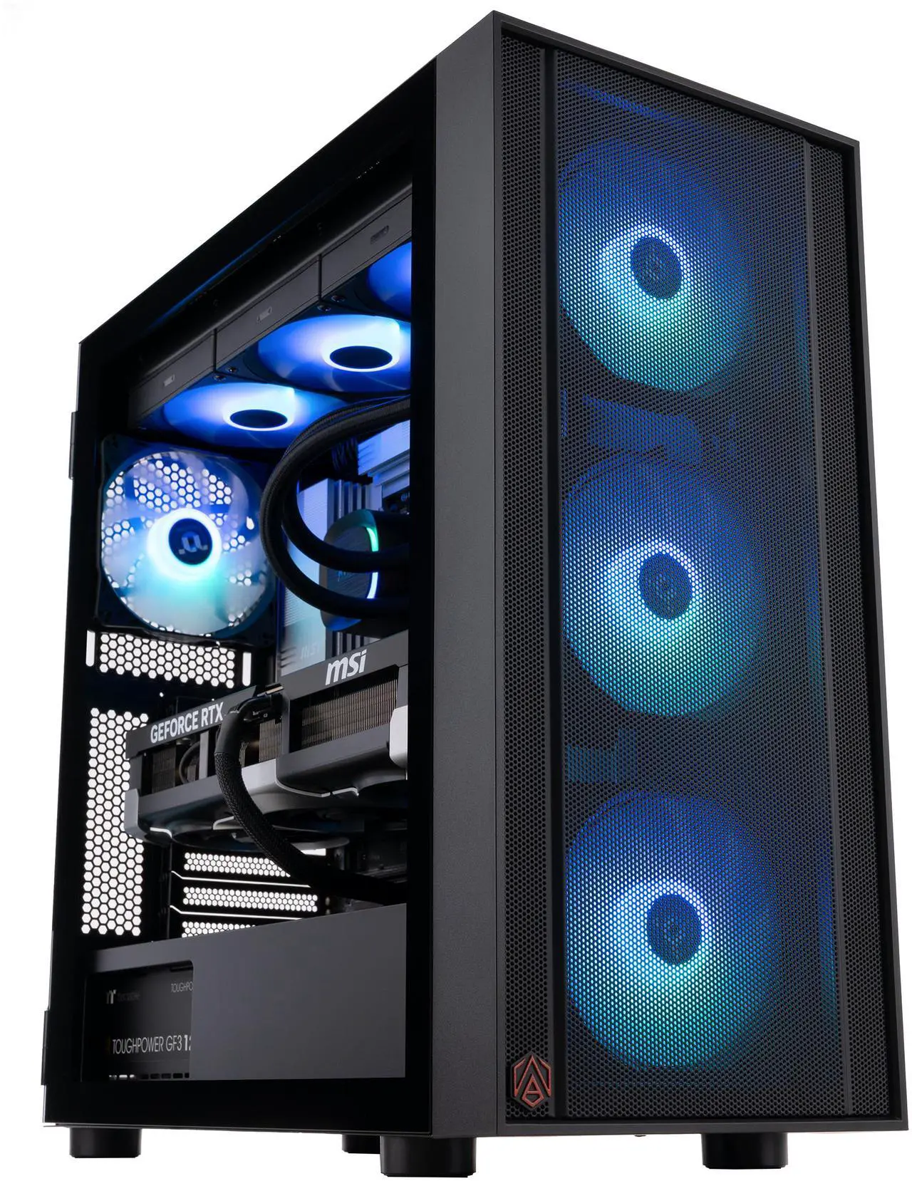 Alt view image 2 of 8 - ABS Eurus Ruby Gaming PC - Windows 11 - AMD Ryzen 7 9800X3D - GeForce RTX 5090 - DLSS 4 - AI-Powered Performance - 32GB DDR5 6400MHz - 2TB M.2 NVMe SSD - ER9800X3D50903