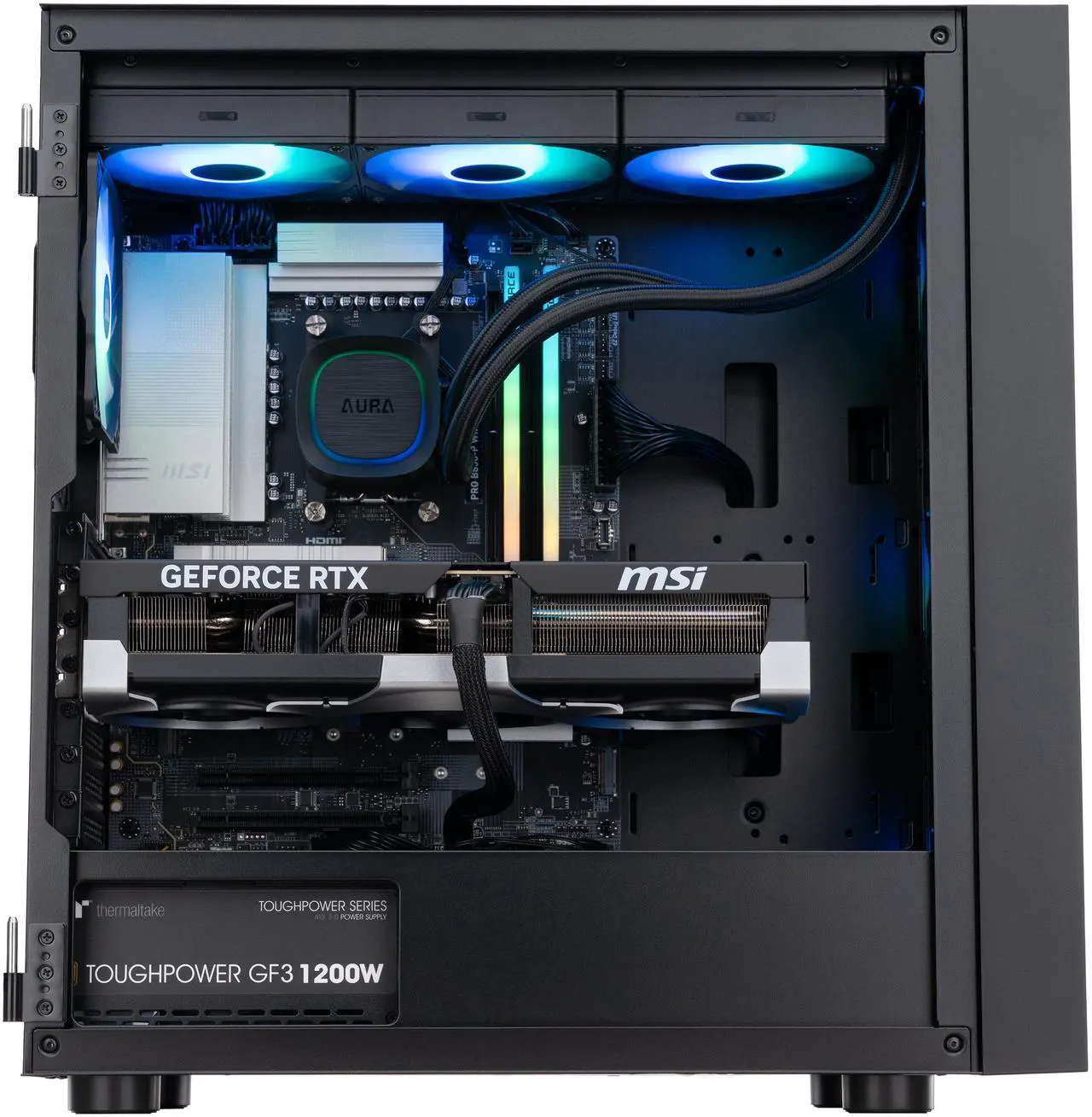Alt view image 4 of 8 - ABS Eurus Ruby Gaming PC - Windows 11 - AMD Ryzen 7 9800X3D - GeForce RTX 5090 - DLSS 4 - AI-Powered Performance - 32GB DDR5 6400MHz - 2TB M.2 NVMe SSD - ER9800X3D50903