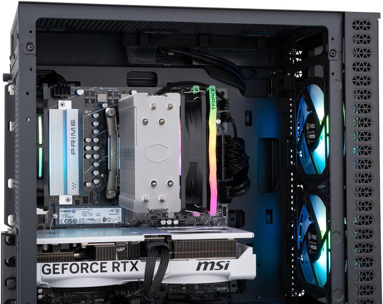 Alt view image 7 of 8 - ABS Cyclone Ruby Gaming PC - Windows 11 - AMD Ryzen 7 7700X - GeForce RTX 5070 - DLSS 4 - AI-Powered Performance - 32GB DDR5 6000MHz - 1TB M.2 NVMe SSD - CR7700X5070