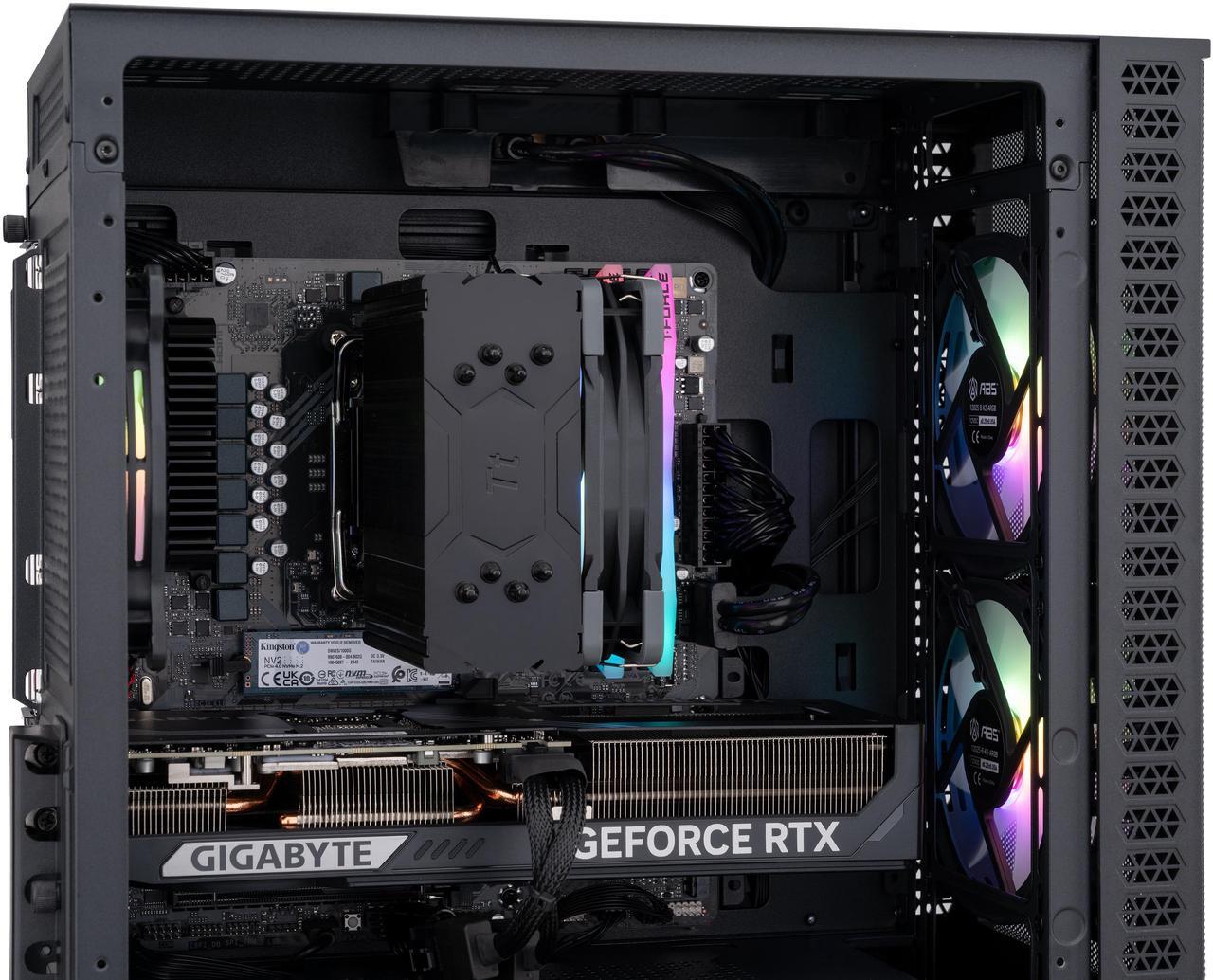 Alt view image 7 of 8 - ABS Cyclone Ruby Gaming PC - Windows 11 - AMD Ryzen 7 9700X - GeForce RTX 5070 - DLSS 4 - AI-Powered Performance - 32GB DDR5 6000MHz - 1TB M.2 NVMe SSD - CR9700X5070