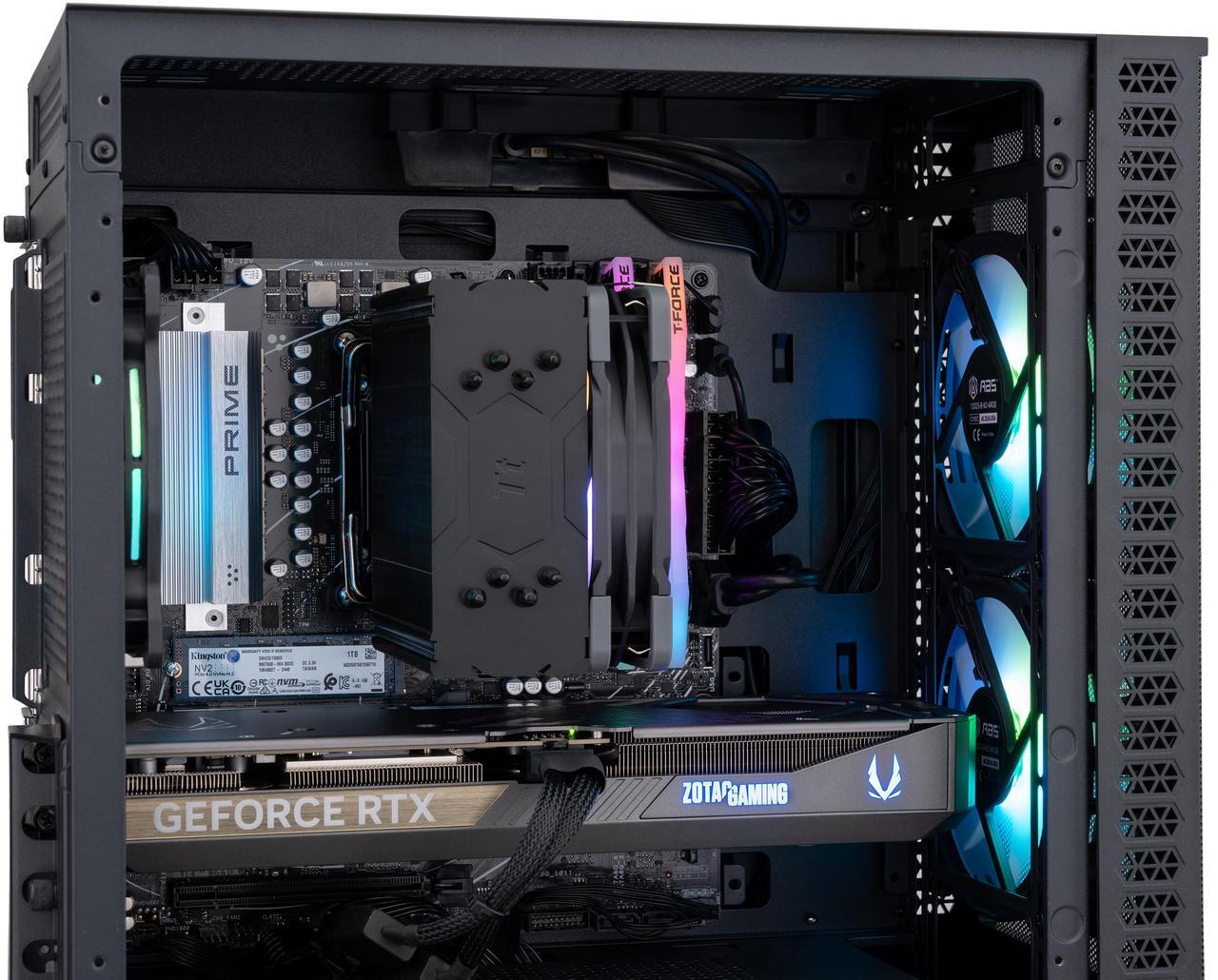 Alt view image 7 of 8 - ABS Cyclone Ruby Gaming PC - Windows 11 - AMD Ryzen 7 9700X - GeForce RTX 5070 - DLSS 4 - AI-Powered Performance - 32GB DDR5 6000MHz - 1TB M.2 NVMe SSD - CR9700X50702