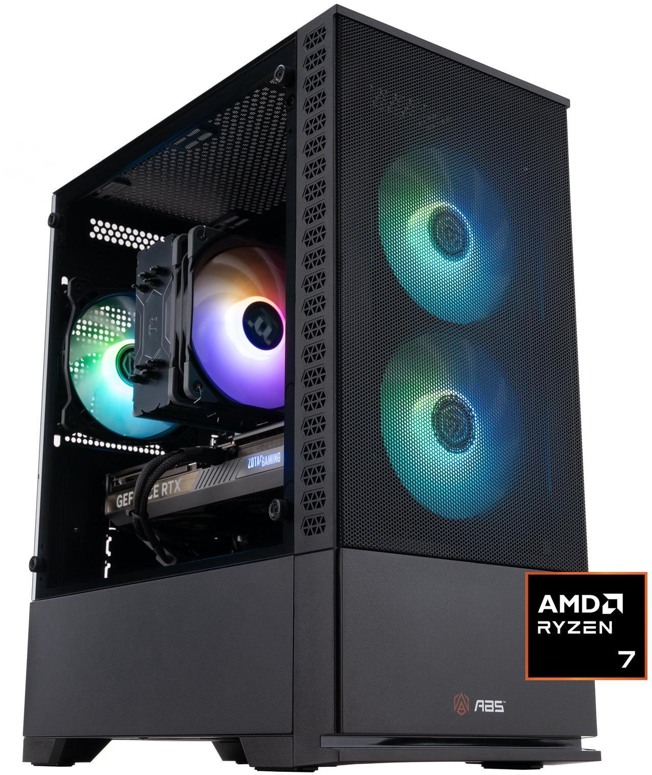 Main image of ABS Cyclone Ruby Gaming PC - Windows 11 - AMD Ryzen 7 9700X - GeForce RTX 5070 - DLSS 4 - AI-Powered Performance - 32GB DDR5 6000MHz - 1TB M.2 NVMe SSD - CR9700X50702