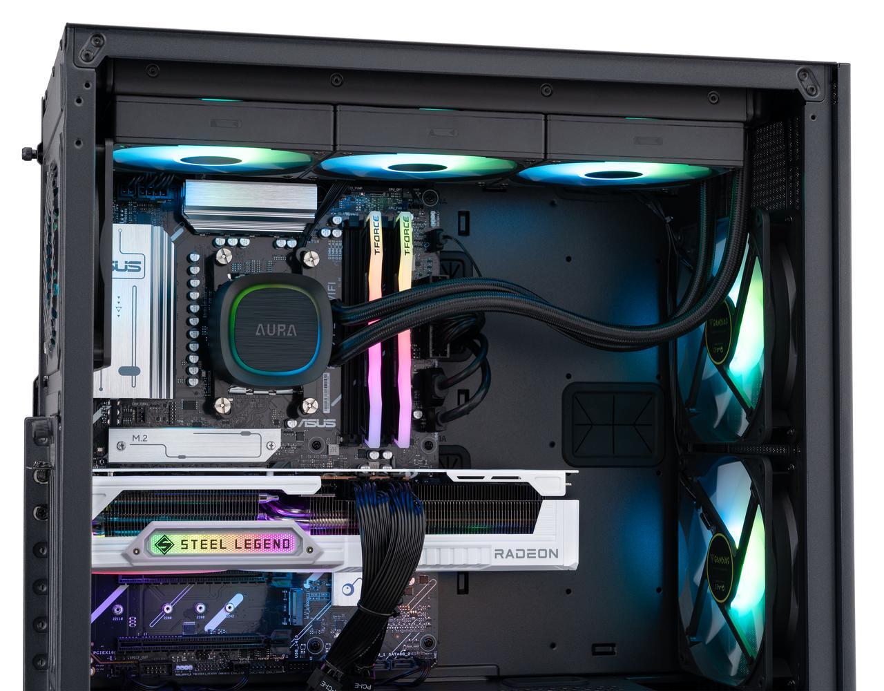 Alt view image 7 of 8 - ABS Eurus Ruby Gaming PC - Windows 11 - AMD Ryzen 7 7800X3D - Radeon RX 9070 XT - 32GB DDR5 6000MHz - 2TB M.2 NVMe SSD - AR7800X3D9070XT