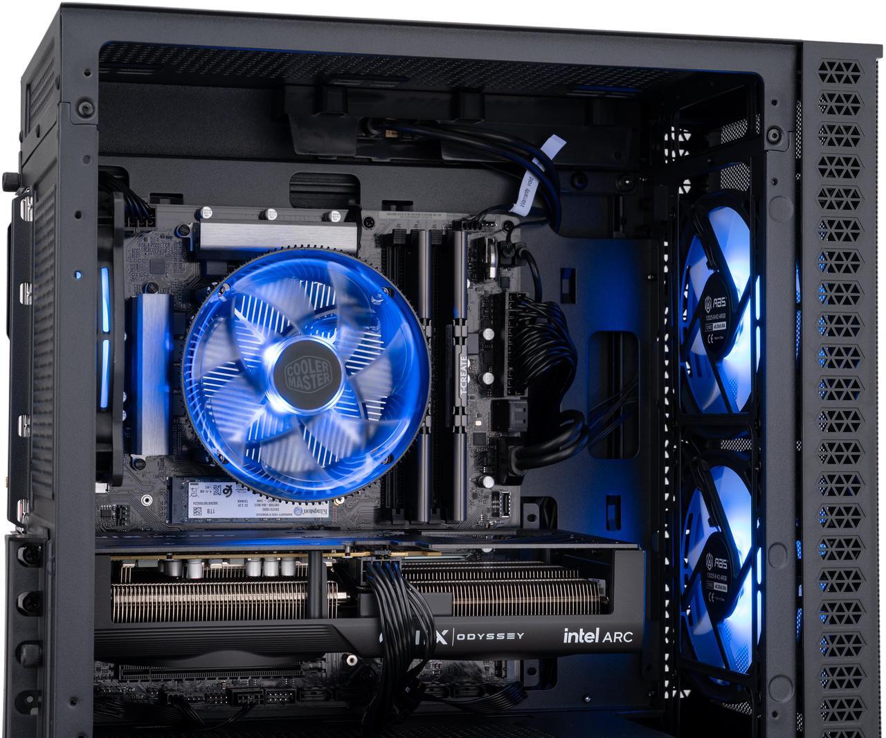 Alt view image 7 of 8 - ABS Cyclone Aqua Gaming PC - Windows 11 - Intel Core i5-13400F - Arc B580 - 32GB DDR4 3200MHz - 1TB M.2 NVMe SSD - CA13400FB580