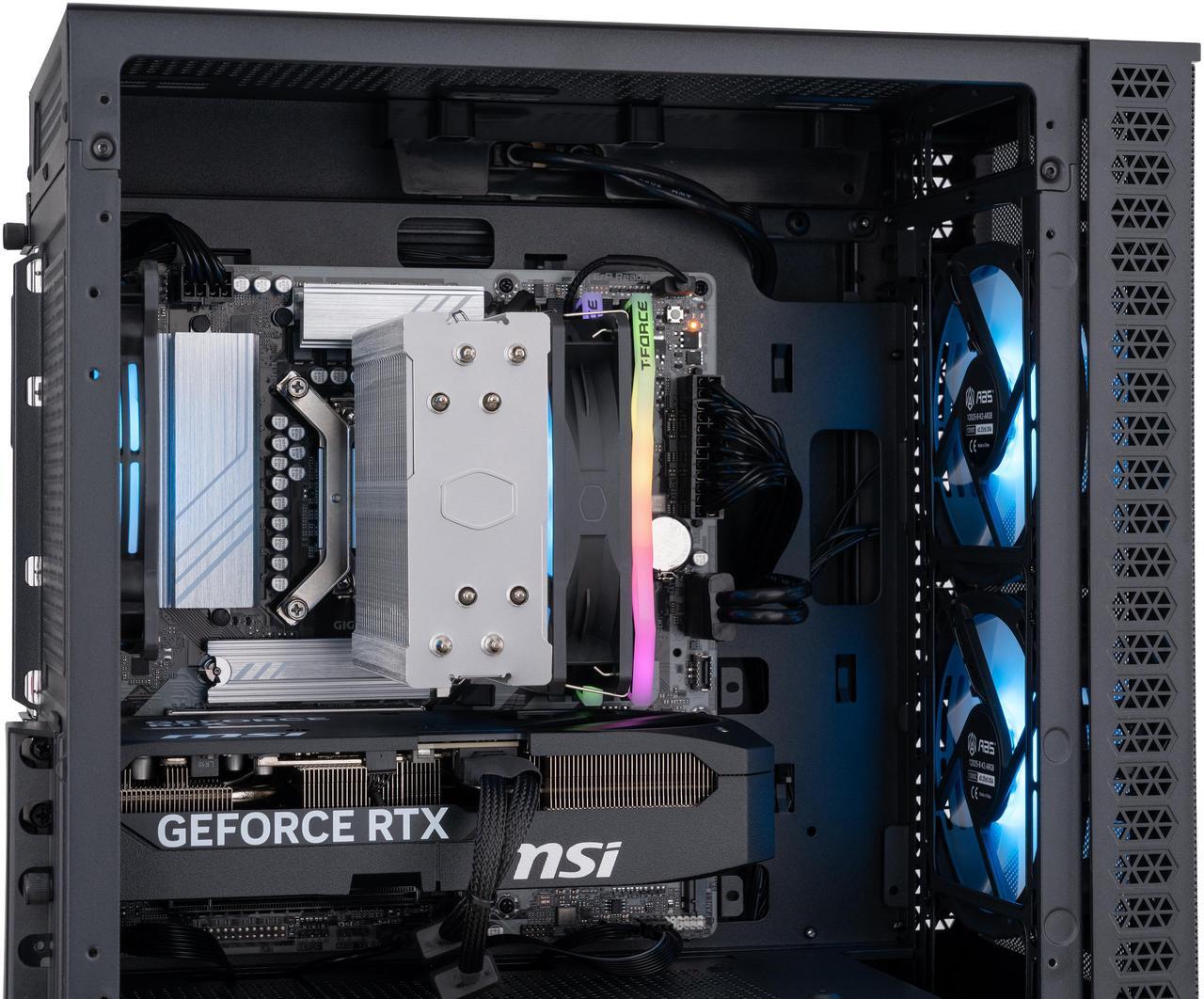 Alt view image 7 of 8 - ABS Cyclone Aqua Gaming PC - Windows 11 - Intel Core Ultra 7 265KF - GeForce RTX 5070 - DLSS 4 - AI-Powered Performance - 32GB DDR5 6000MHz - 1TB M.2 NVMe SSD - CA265KF5070