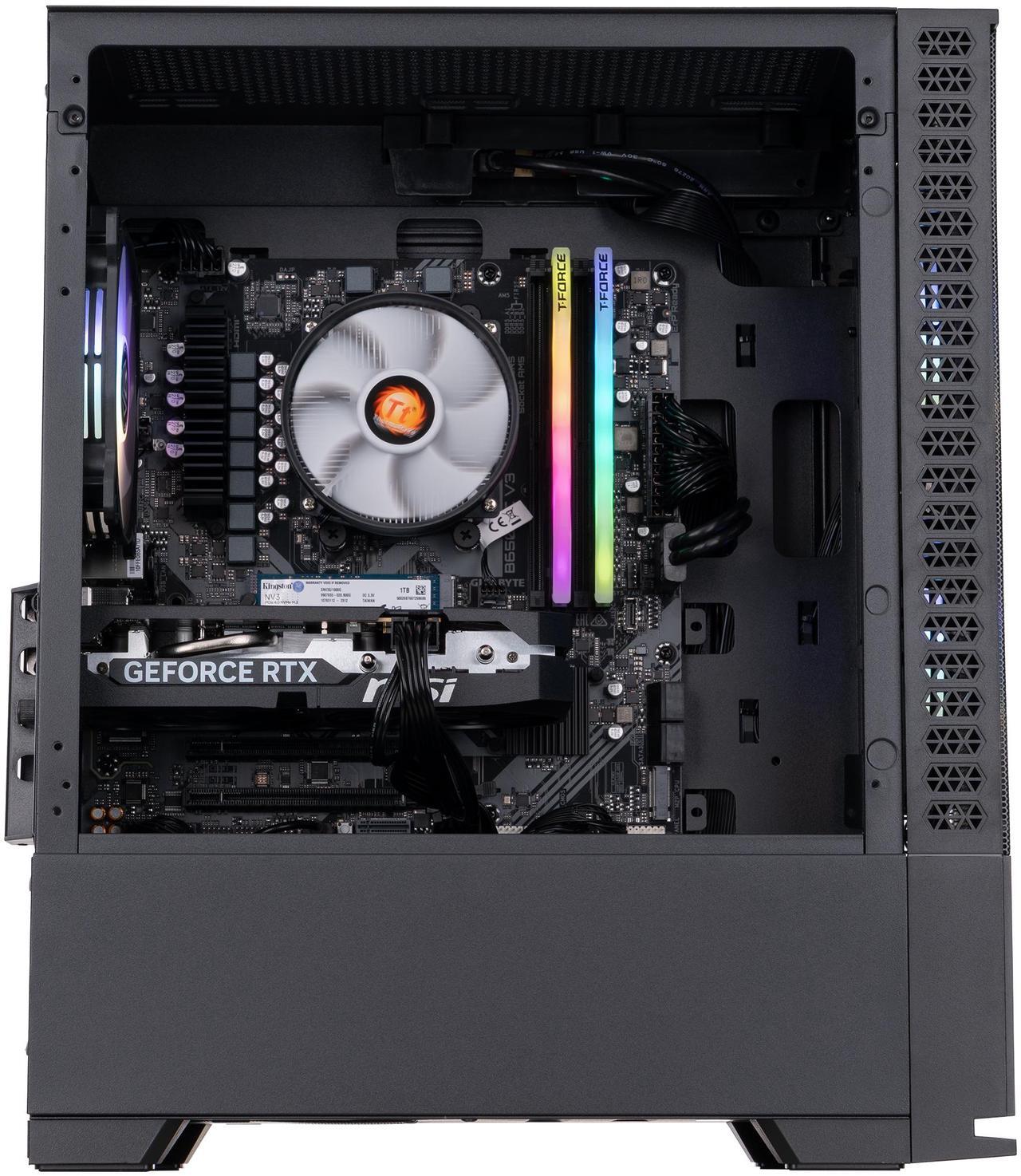 Alt view image 4 of 8 - ABS Cyclone Ruby Gaming PC - Windows 11 - AMD Ryzen 5 9600X - GeForce RTX 5060 - DLSS 4 - AI-Powered Performance - 32GB DDR5 6000MHz - 1TB M.2 NVMe SSD - CR9600X5060