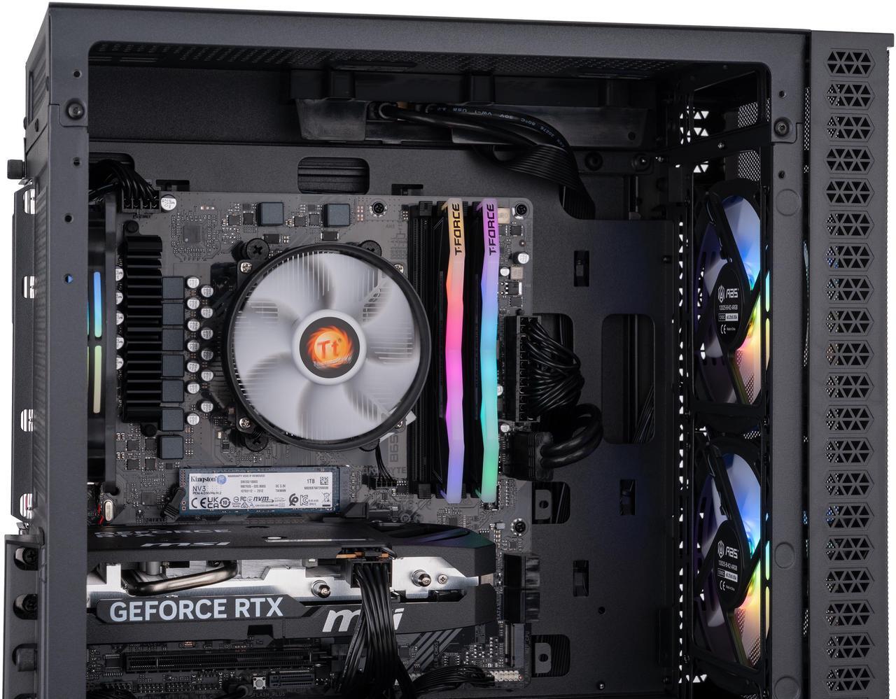 Alt view image 7 of 8 - ABS Cyclone Ruby Gaming PC - Windows 11 - AMD Ryzen 5 9600X - GeForce RTX 5060 - DLSS 4 - AI-Powered Performance - 32GB DDR5 6000MHz - 1TB M.2 NVMe SSD - CR9600X5060