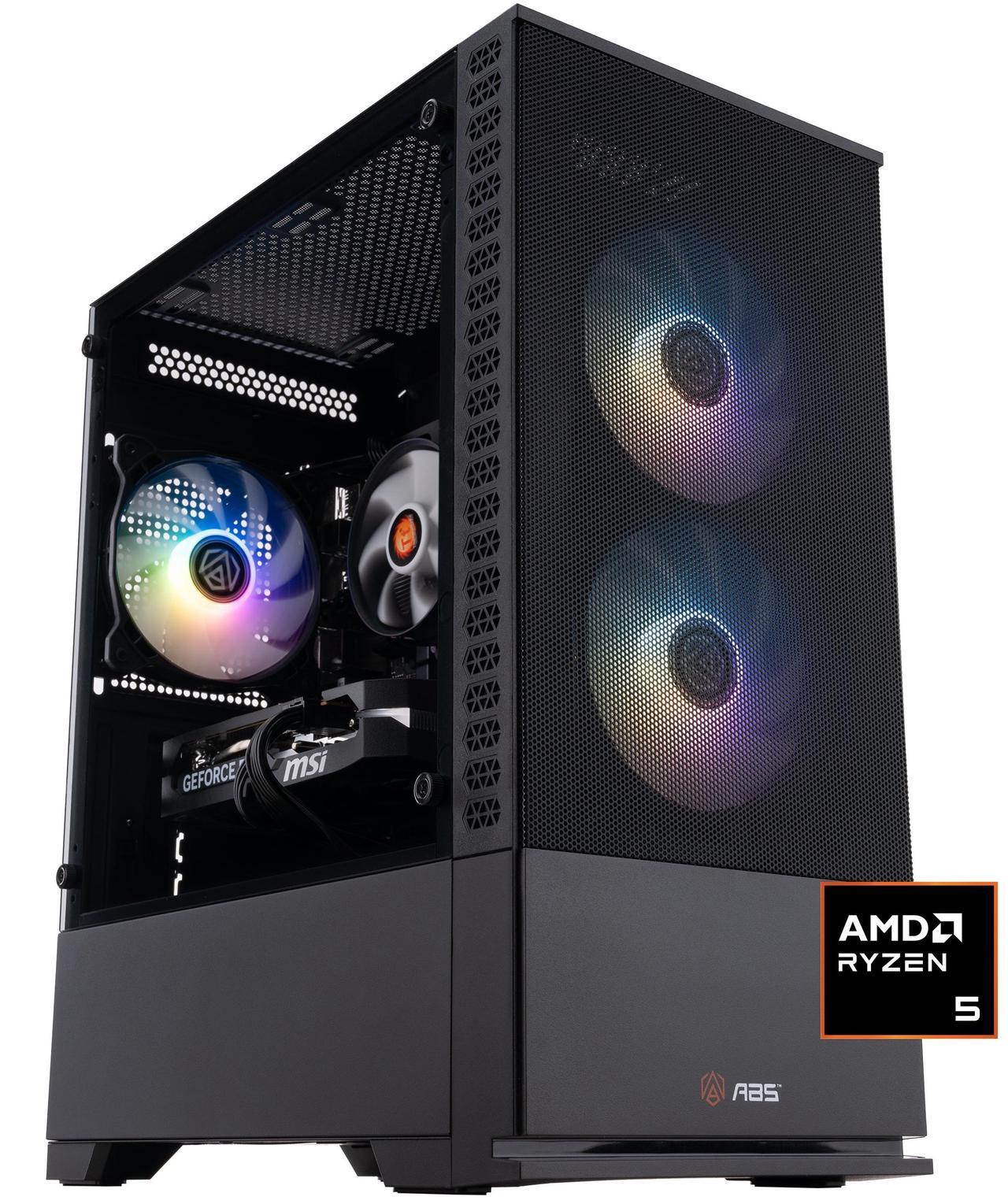 Main image of ABS Cyclone Ruby Gaming PC - Windows 11 - AMD Ryzen 5 9600X - GeForce RTX 5060 - DLSS 4 - AI-Powered Performance - 32GB DDR5 6000MHz - 1TB M.2 NVMe SSD - CR9600X5060