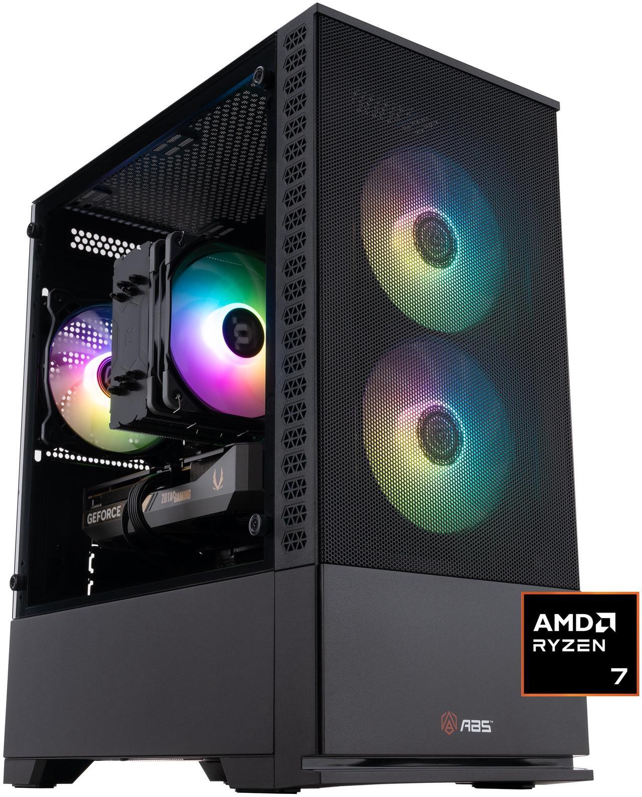 Main image of ABS Cyclone Ruby Gaming PC - Windows 11 - AMD Ryzen 7 9700X - GeForce RTX 5060 - DLSS 4 - AI-Powered Performance - 32GB DDR4 3200MHz - 1TB M.2 NVMe SSD - CR9700X5060