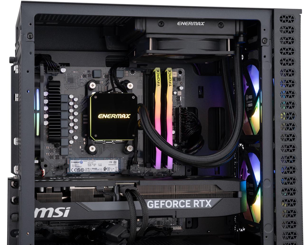 Alt view image 7 of 8 - ABS Cyclone Ruby Gaming PC - Windows 11 - AMD Ryzen 7 7800X3D - GeForce RTX 5070 - DLSS 4 - AI-Powered Performance - 32GB DDR5 6000 - 1TB M.2 NVMe SSD - CR7800X3D5070