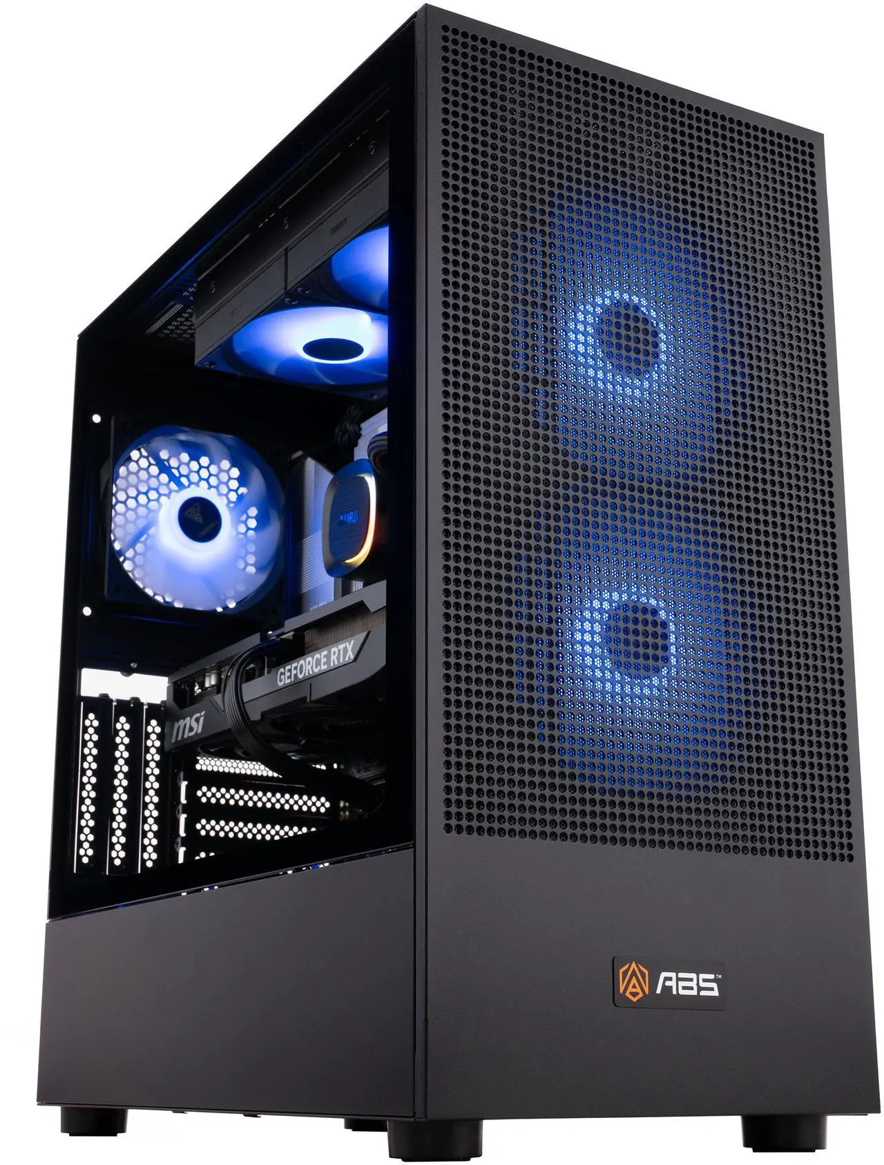 Alt view image 2 of 8 - ABS Aeolian Aqua Gaming PC - Windows 11 - Intel Core Ultra 7 265KF - GeForce RTX 5070 Ti - DLSS 4 - AI-Powered Performance - 32GB DDR5 6000 - 2TB M.2 NVMe SSD - AA265KF5070TI