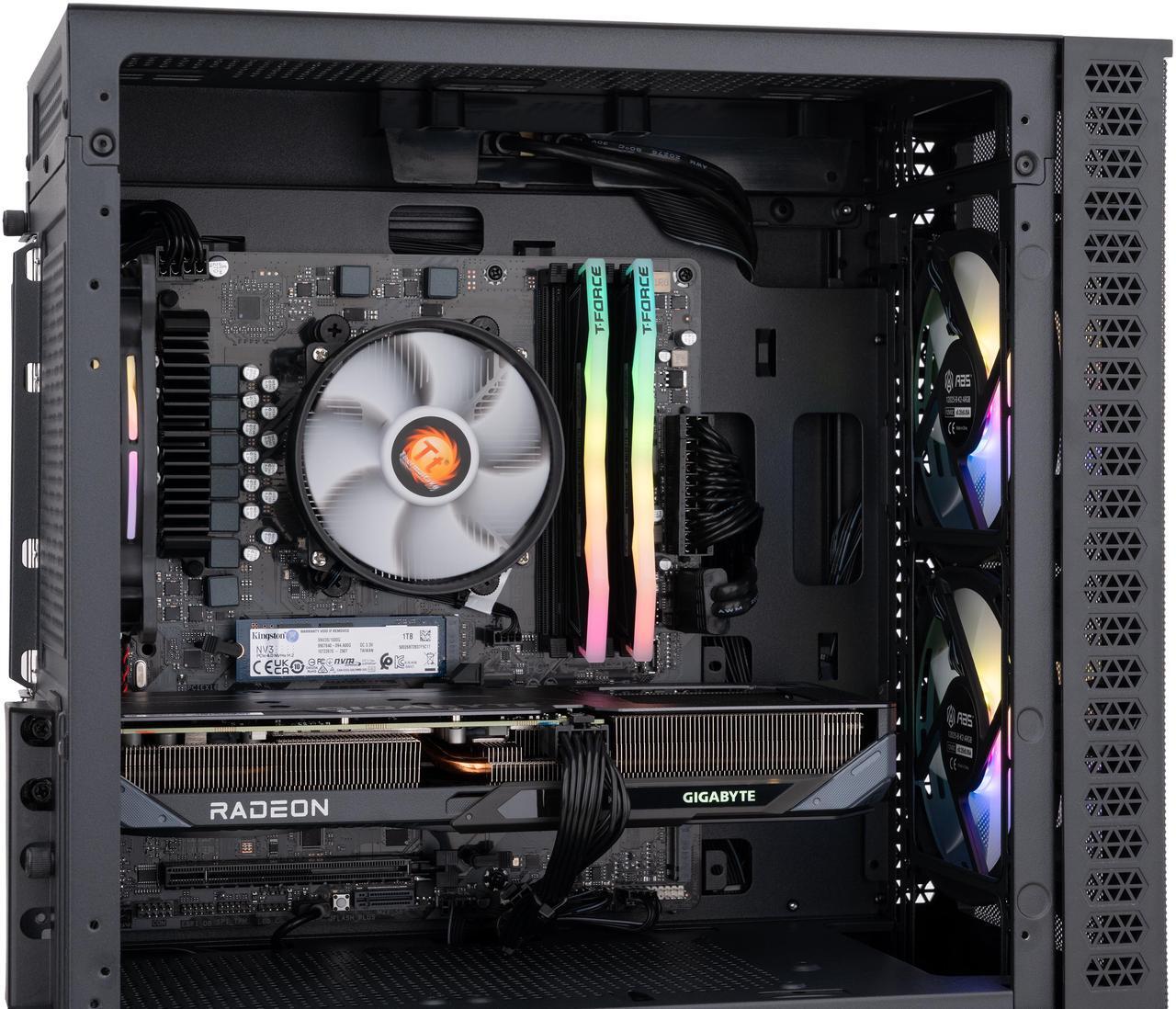 Alt view image 7 of 8 - ABS Cyclone Ruby Gaming PC - Windows 11 - AMD Ryzen 5 9600X - Radeon RX 9060 XT - 32GB DDR5 6000 - 1TB M.2 NVMe SSD - CR9600X9060