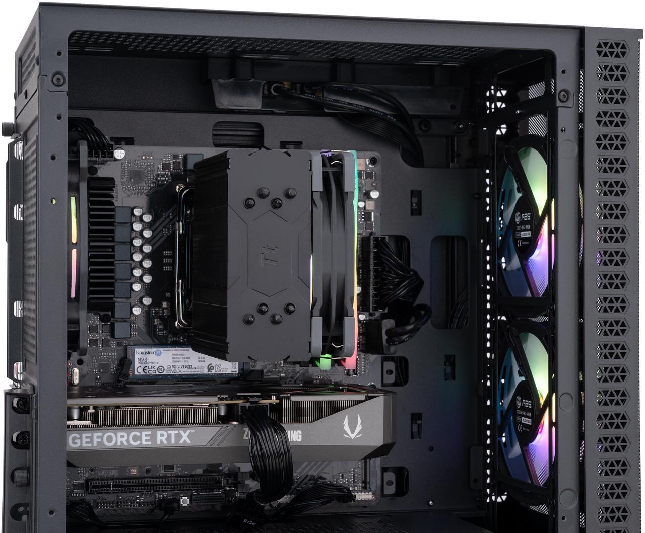 Alt view image 7 of 8 - ABS Cyclone Ruby Gaming PC - Windows 11 - AMD Ryzen 7 7700X - GeForce RTX 5060 Ti 16GB - DLSS 4 - AI-Powered Performance - 32GB DDR5 6000 - 1TB M.2 NVMe SSD - CR7700X5060TI2
