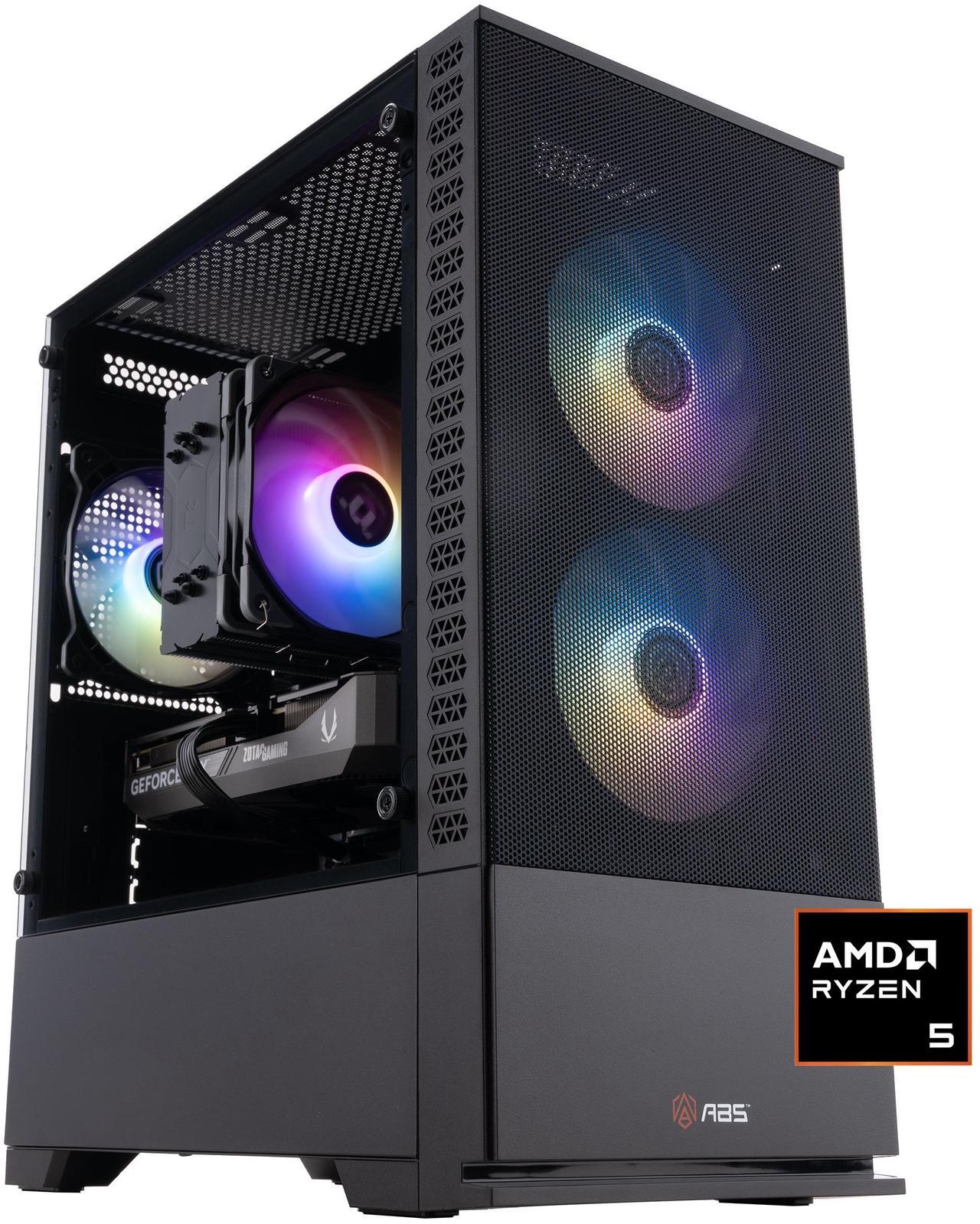 Main image of ABS Cyclone Ruby Gaming PC - Windows 11 - AMD Ryzen 7 7700X - GeForce RTX 5060 Ti 16GB - DLSS 4 - AI-Powered Performance - 32GB DDR5 6000 - 1TB M.2 NVMe SSD - CR7700X5060TI2