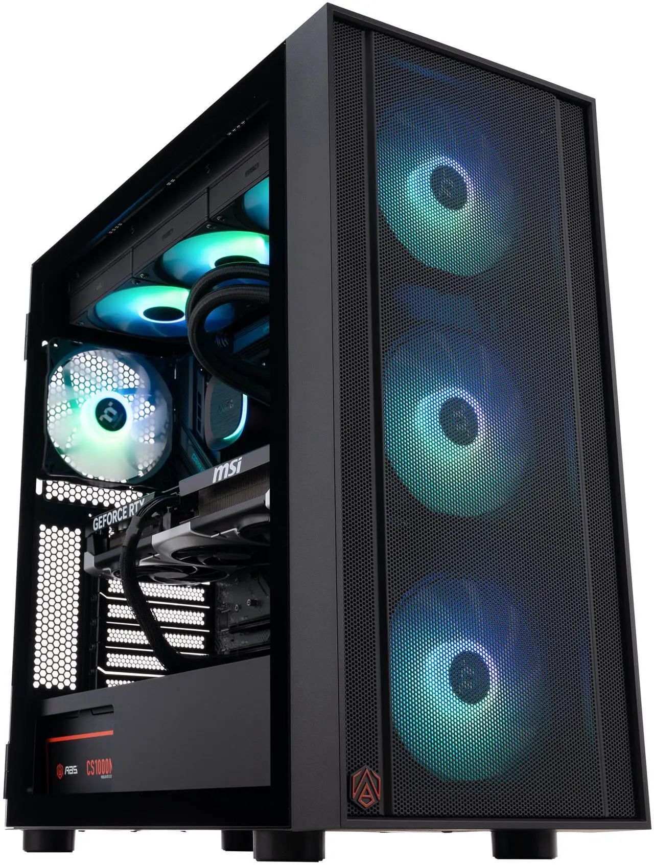 Alt view image 2 of 8 - ABS Eurus Ruby Gaming PC - Windows 11 - AMD Ryzen 7 9800X3D - GeForce RTX 5080 - DLSS 4 - AI-Powered Performance - 32GB DDR5 6400MHz - 2TB M.2 NVMe SSD - ER9800X3D50807