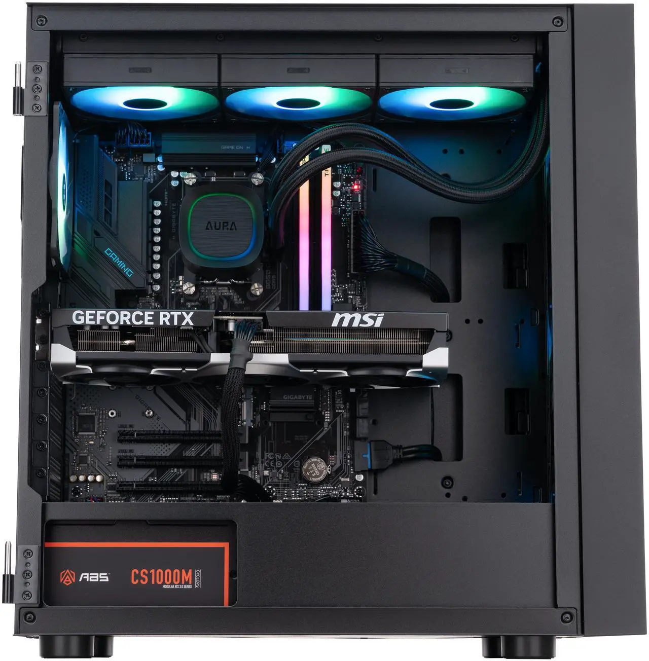 Alt view image 4 of 8 - ABS Eurus Ruby Gaming PC - Windows 11 - AMD Ryzen 7 9800X3D - GeForce RTX 5080 - DLSS 4 - AI-Powered Performance - 32GB DDR5 6400MHz - 2TB M.2 NVMe SSD - ER9800X3D50807