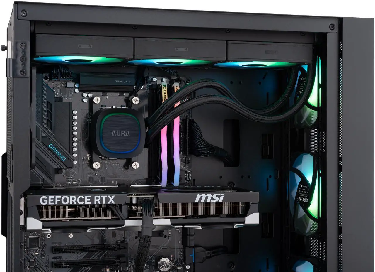 Alt view image 7 of 8 - ABS Eurus Ruby Gaming PC - Windows 11 - AMD Ryzen 7 9800X3D - GeForce RTX 5080 - DLSS 4 - AI-Powered Performance - 32GB DDR5 6400MHz - 2TB M.2 NVMe SSD - ER9800X3D50807