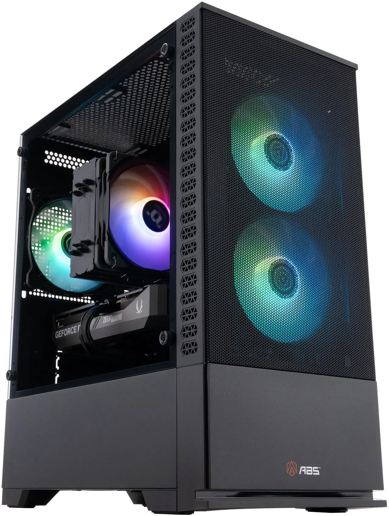Alt view image 2 of 8 - ABS Cyclone Ruby Gaming PC - Windows 11 - AMD Ryzen 7 9700X - GeForce RTX 5060 Ti -  DLSS 4 - AI-Powered Performance - 32GB DDR5 6000 - 1TB M.2 NVMe SSD - CR9700X5060TI2