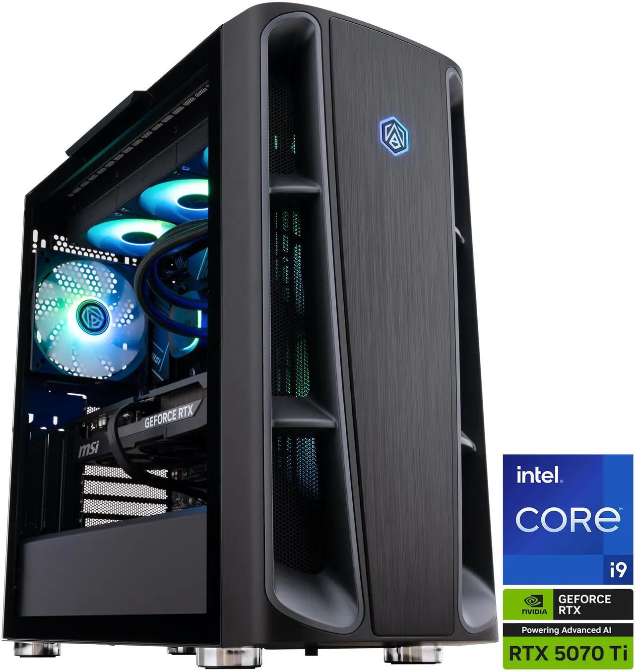 Main image of ABS Kaze II Aqua Gaming PC - Windows 11 - Intel Core i9-14900KF - RTX 5070 Ti 16GB - DLSS 4 - AI-Powered Performance - 32GB DDR5 6400 - 2TB M.2 SSD
