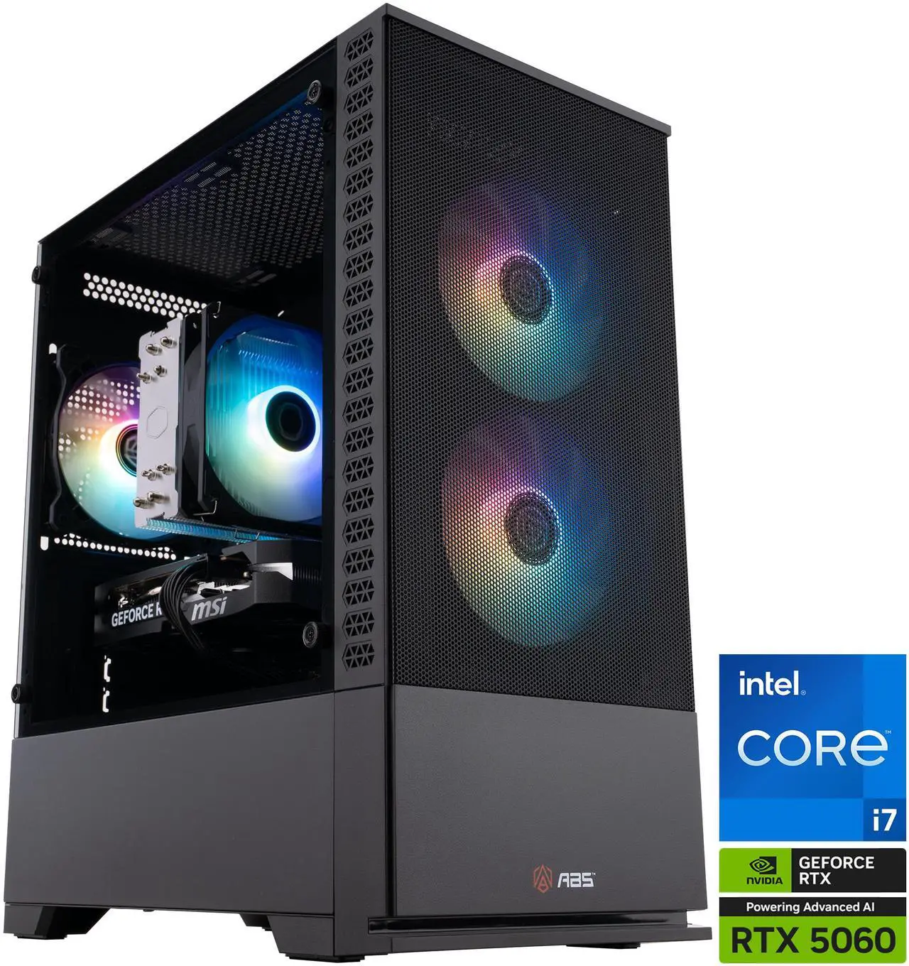 ABS Cyclone Aqua Gaming PC - Windows 11 - Intel Core i7-14700F - GeForce RTX 5060