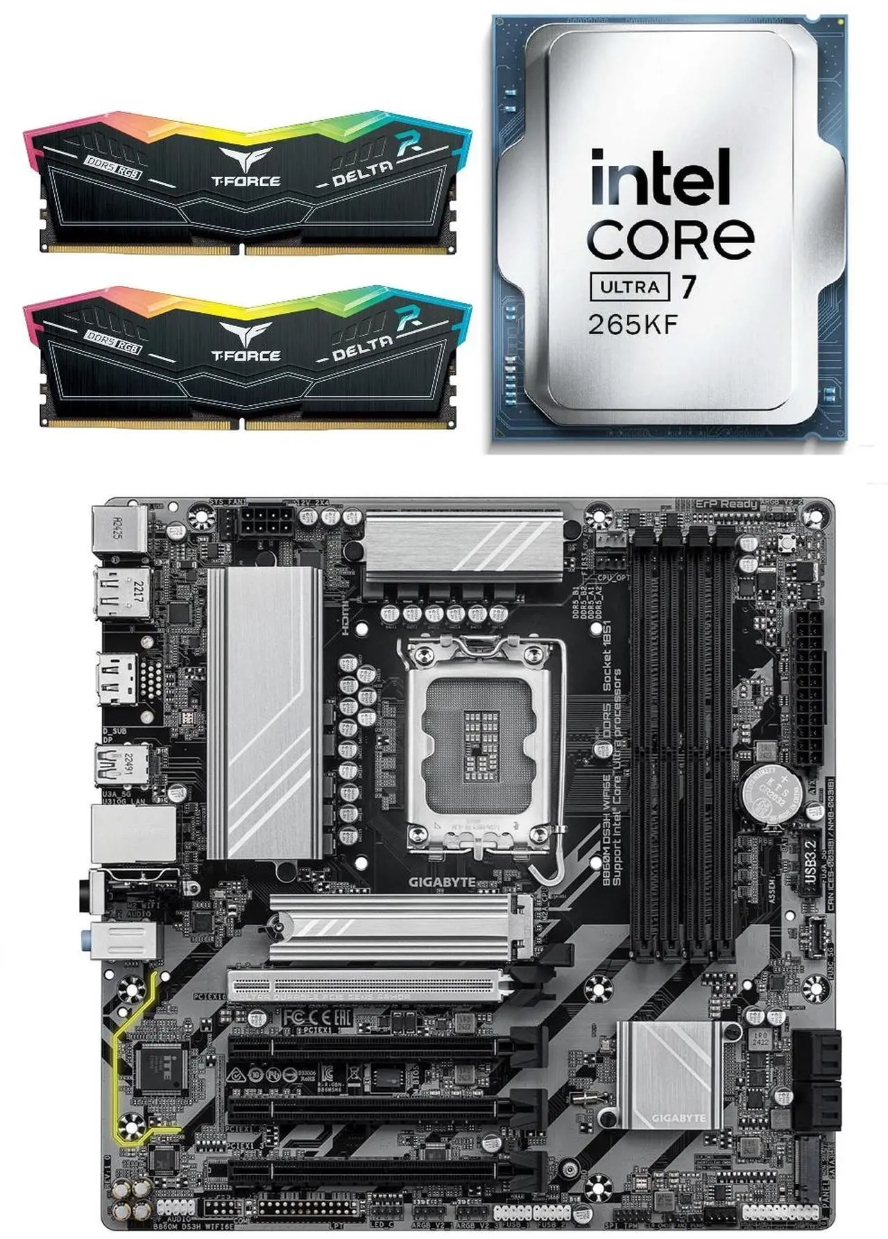 Alt view image 3 of 3 - ABS PC Starter Kit - Intel Core Ultra 7 265KF Processor - Gigabyte B860 Motherboard – Teamgroup 32GB (2 x 16GB) 6000MHz DDR5 Memory