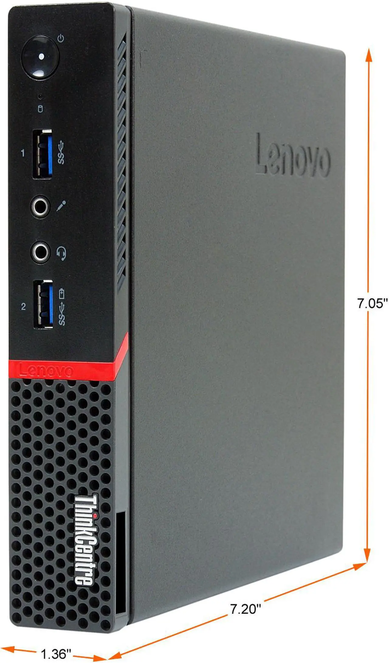 Alt view image 4 of 4 - Lenovo Business Desktop ThinkCentre M700-TINY Intel Core i7-6700T 16GB DDR4 256GB SSD Intel HD Graphics 530 Windows 10 Pro 64-bit