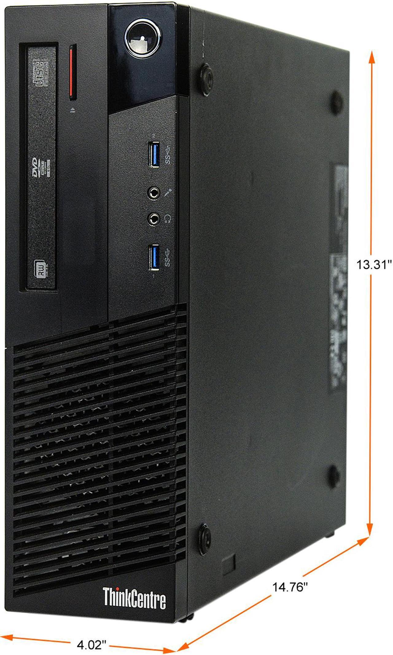 Alt view image 2 of 5 - Lenovo ThinkCentre M93p Intel Core i5 4th Gen 4570 (3.20GHz) 8 GB DDR3 240 GB SSD Windows 10 Pro 64-bit