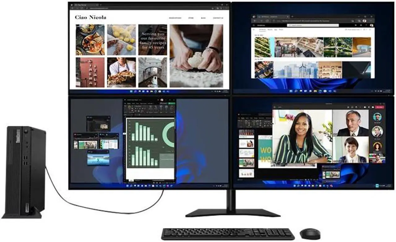 Alt view image 9 of 9 - Lenovo ThinkCentre M90s Gen 3 11TT - SFF - Core i5 12500 / 3 GHz - RAM 16 GB - SSD 512 GB - TCG Opal Encryption, NVMe, Performance - DVD-Writer - UHD Graphics 770 - GigE, Bluetooth 5.2