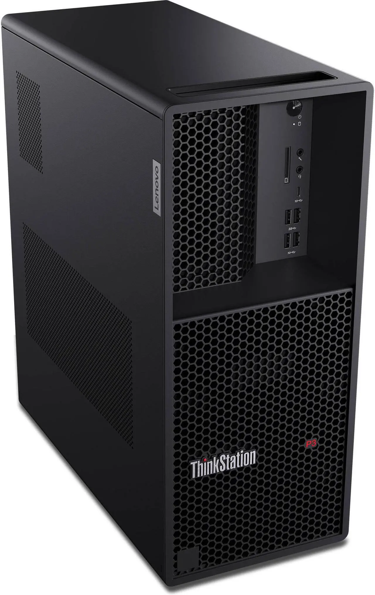 Alt view image 2 of 14 - Lenovo ThinkStation P3 30GS002YUS Workstation - Intel Core i9 Tetracosa-core (24 Core) i9-13900 13th Gen 2 GHz - 32 GB DDR5 SDRAM RAM - 1 TB SSD - Tower