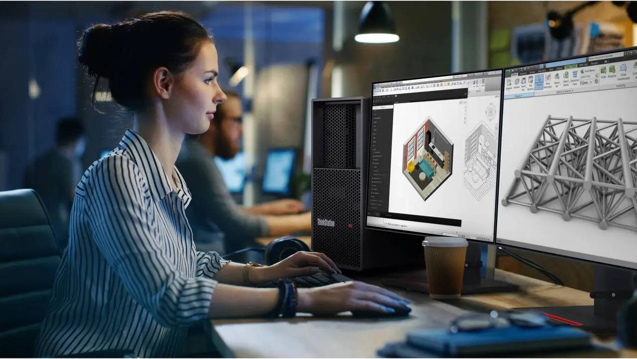 Alt view image 8 of 14 - Lenovo ThinkStation P3 30GS002YUS Workstation - Intel Core i9 Tetracosa-core (24 Core) i9-13900 13th Gen 2 GHz - 32 GB DDR5 SDRAM RAM - 1 TB SSD - Tower
